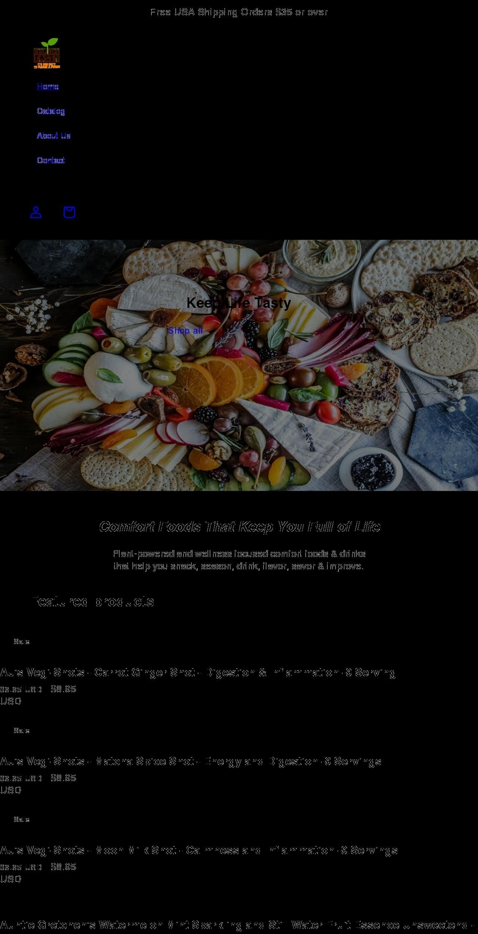 keeplifetasty.com shopify website screenshot