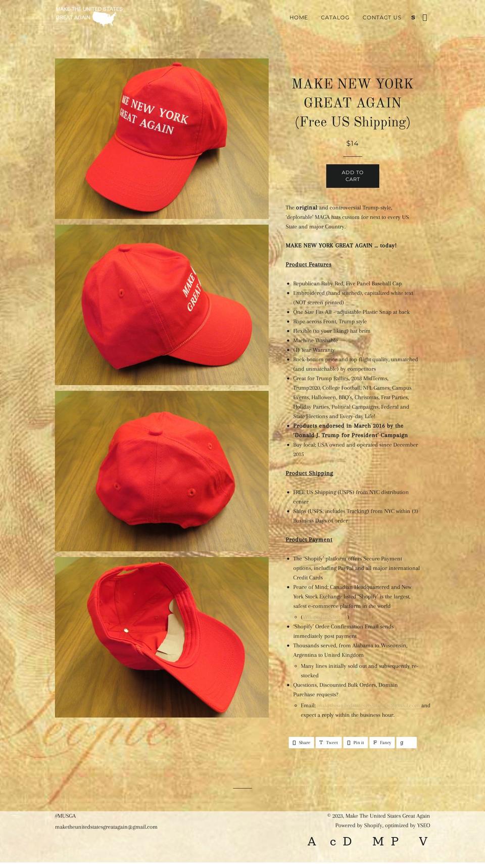 keepnewyorkgreat.com — Shopify storefront screenshot