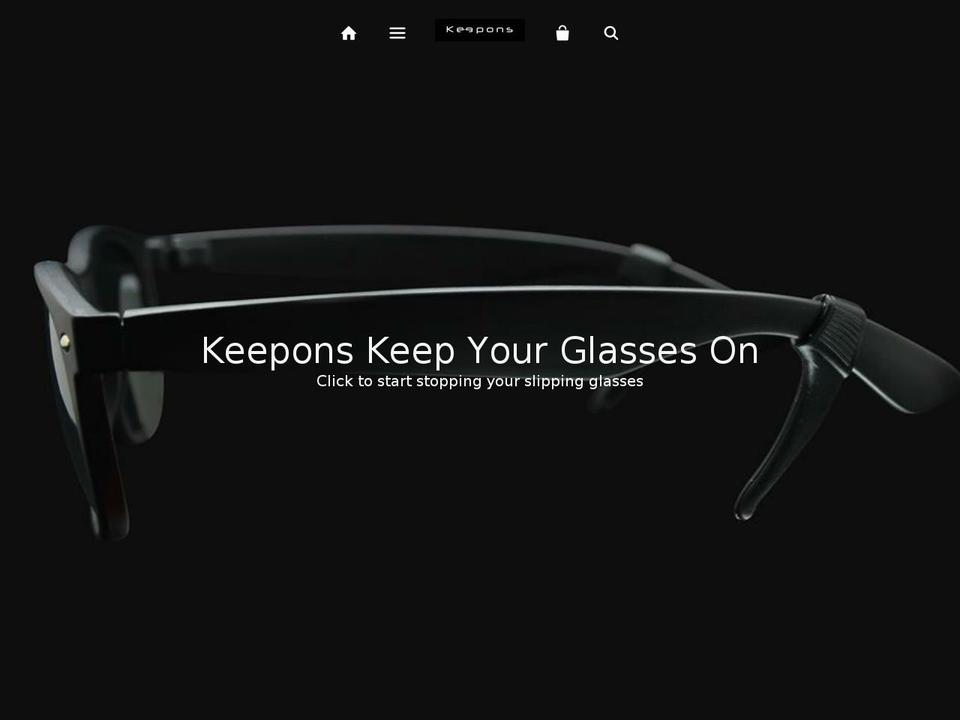 Showcase Shopify theme site example keepons.net