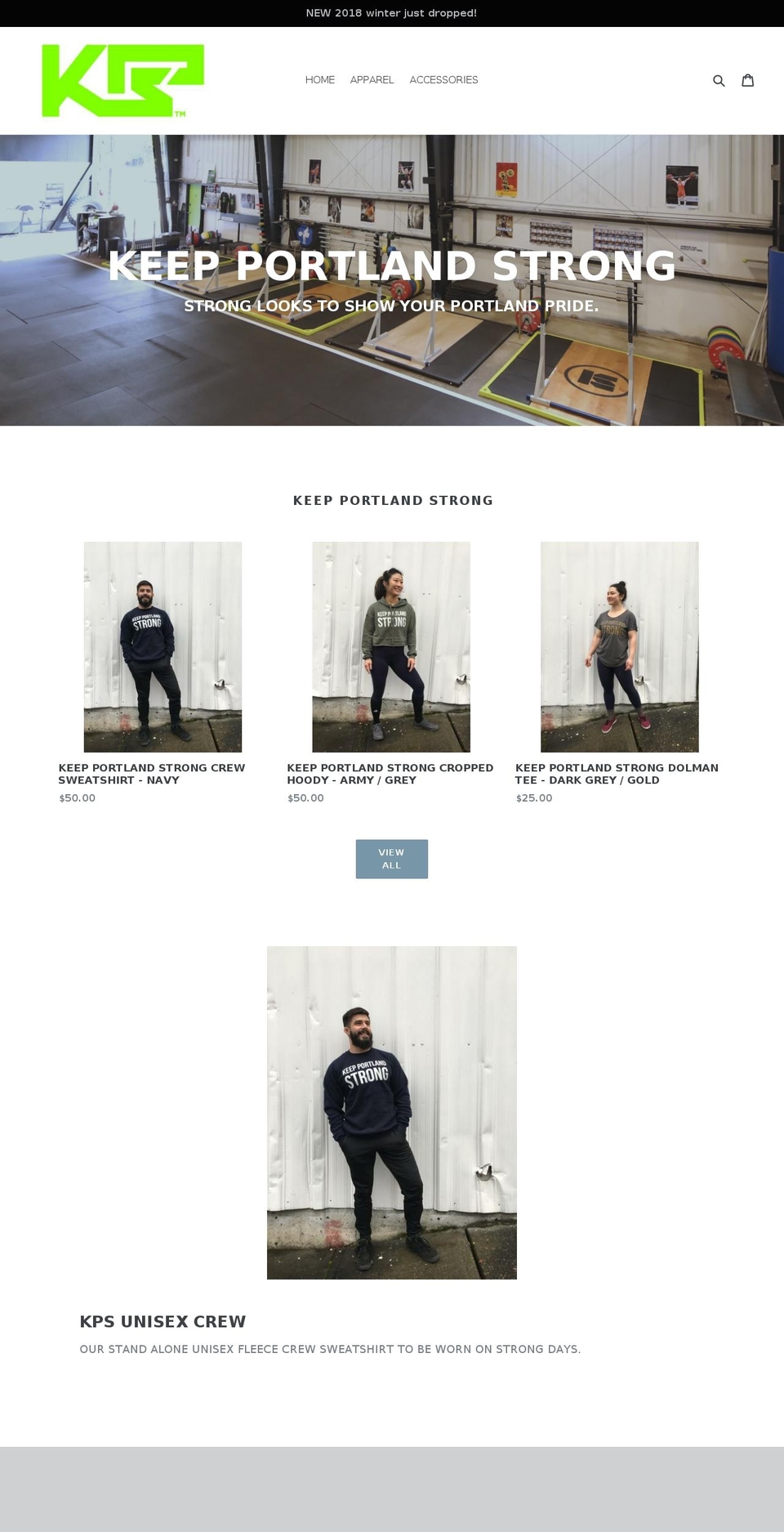 keepportlandstrong.com shopify website screenshot
