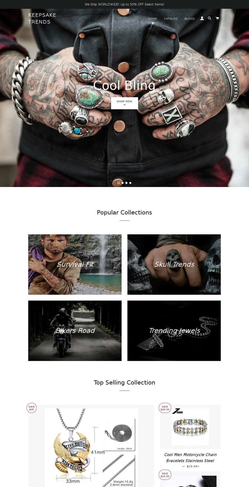 keepsaketrends.com — Shopify storefront screenshot