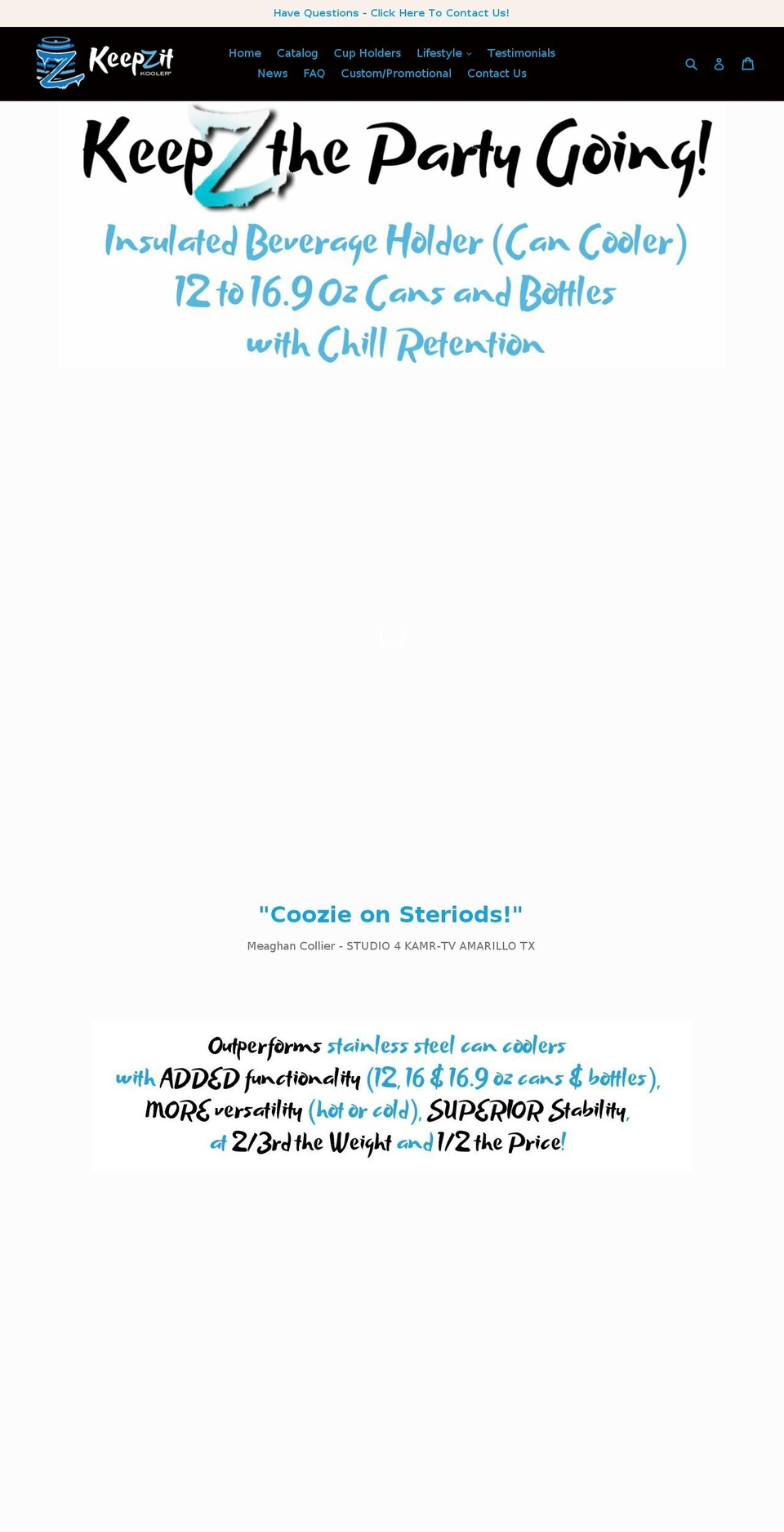 keepsitcooler.com shopify website screenshot