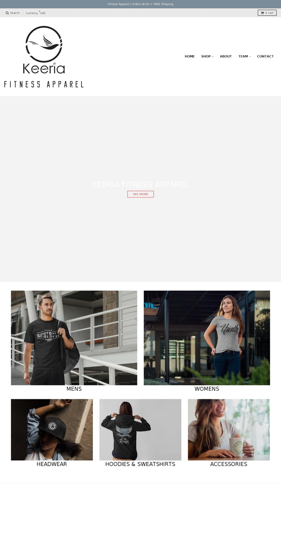 keeriashop.com — Shopify storefront screenshot