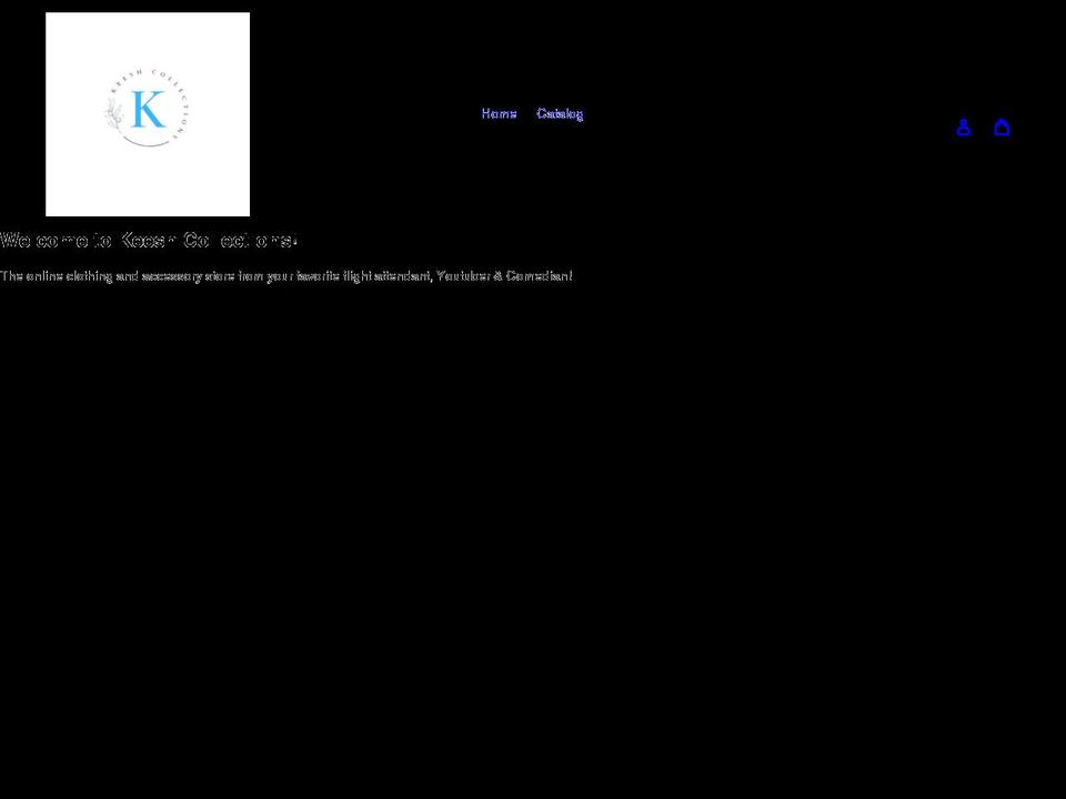 keeshcollections.com shopify website screenshot