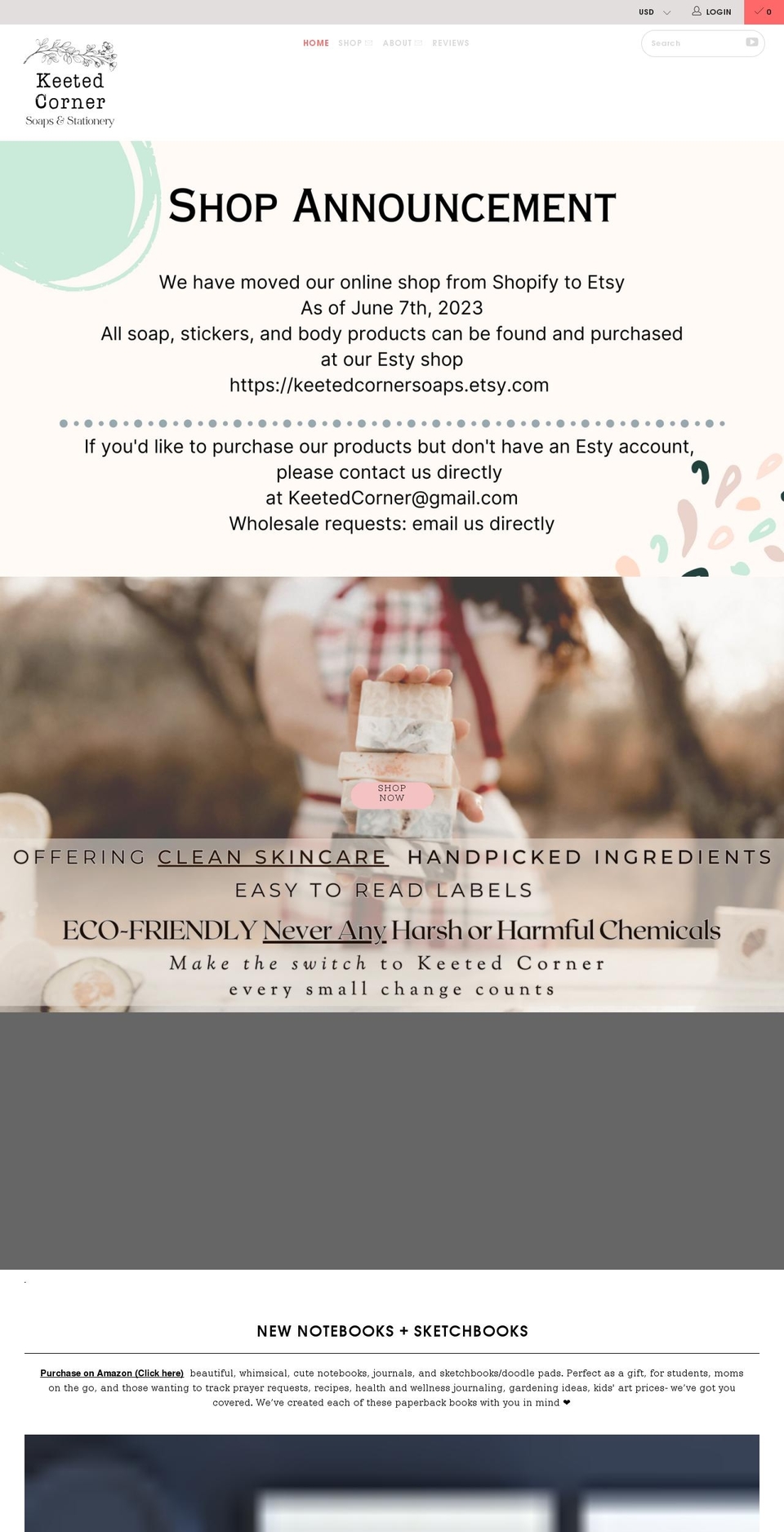 keetedcorner.com shopify website screenshot