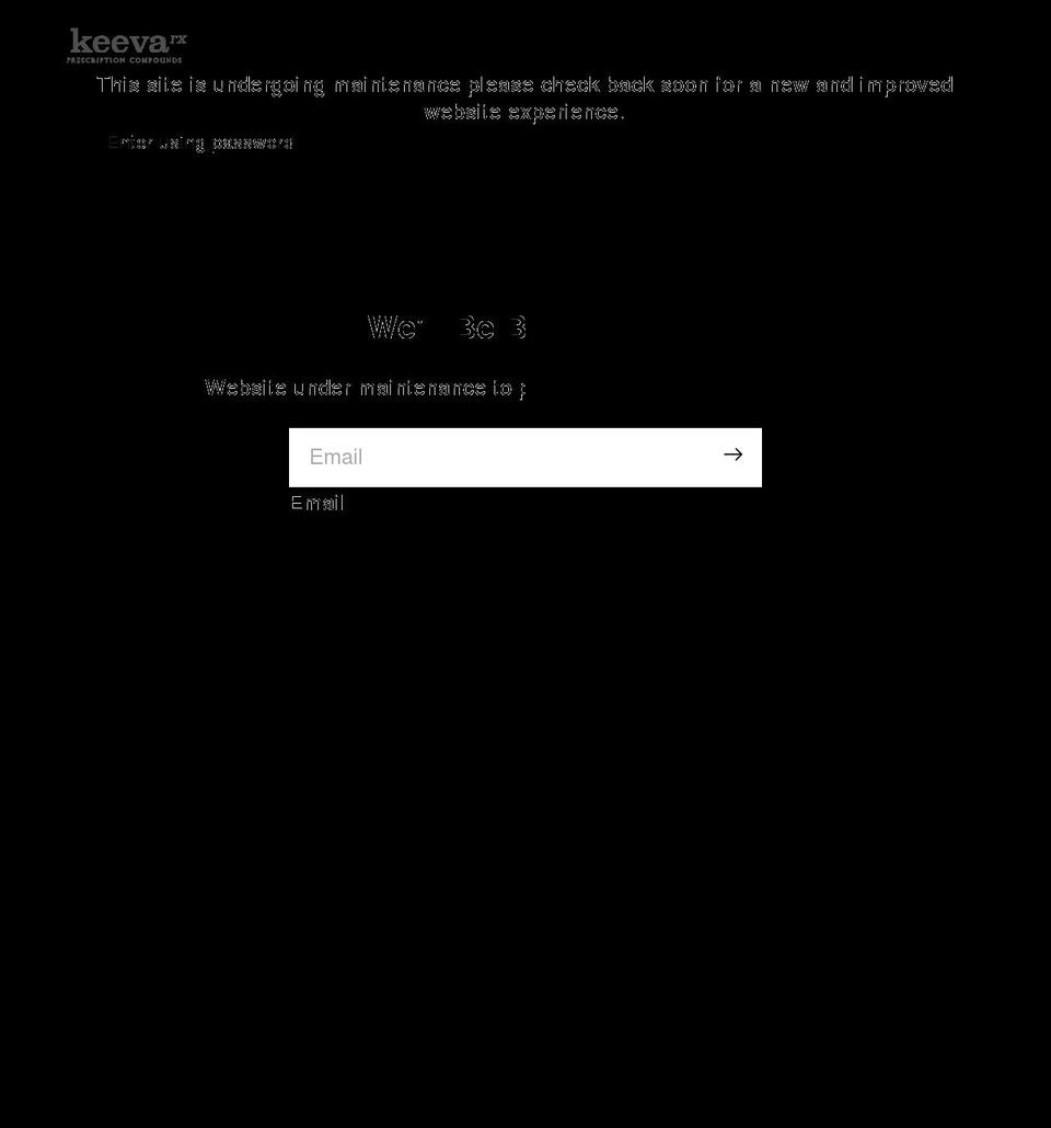 keevarx.com shopify website screenshot