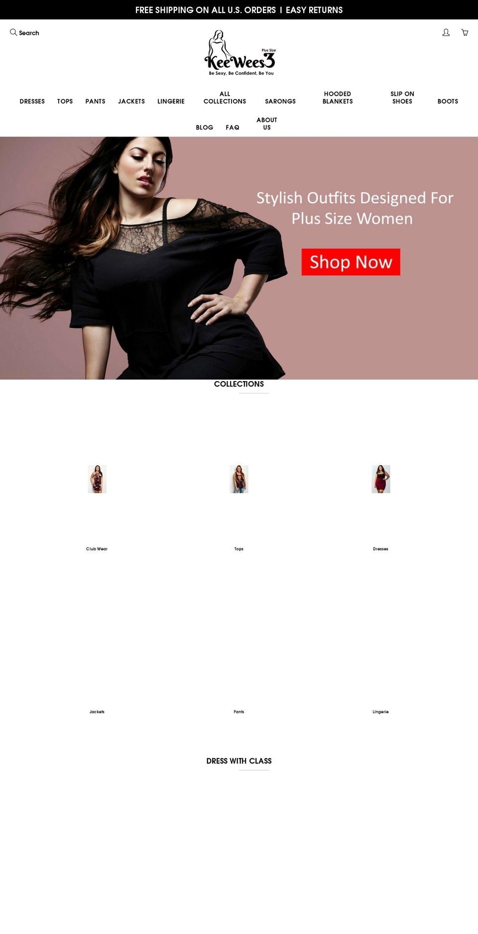 NEW Black Theme Shopify theme site example keewees3.com