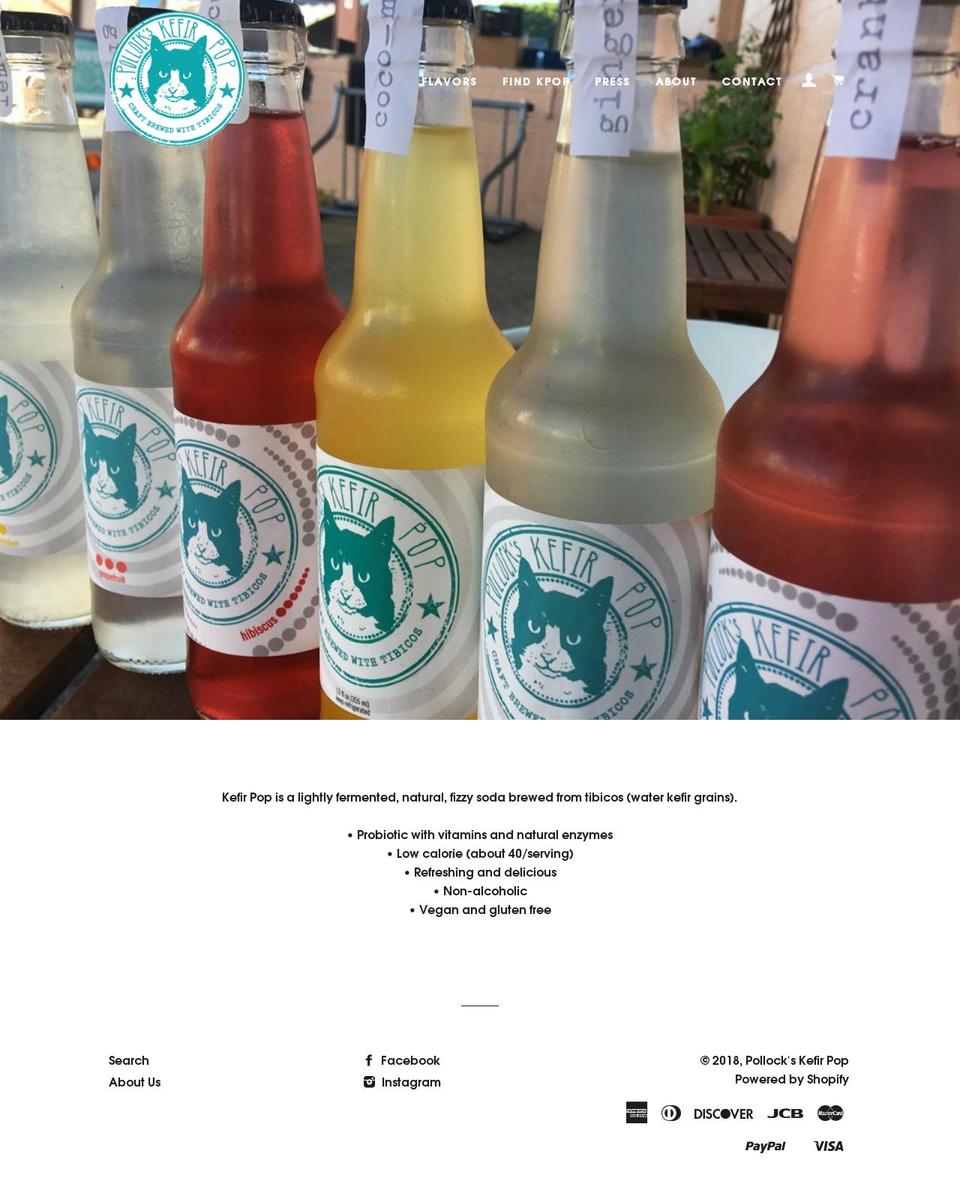 kefirsoda.com — Shopify storefront screenshot