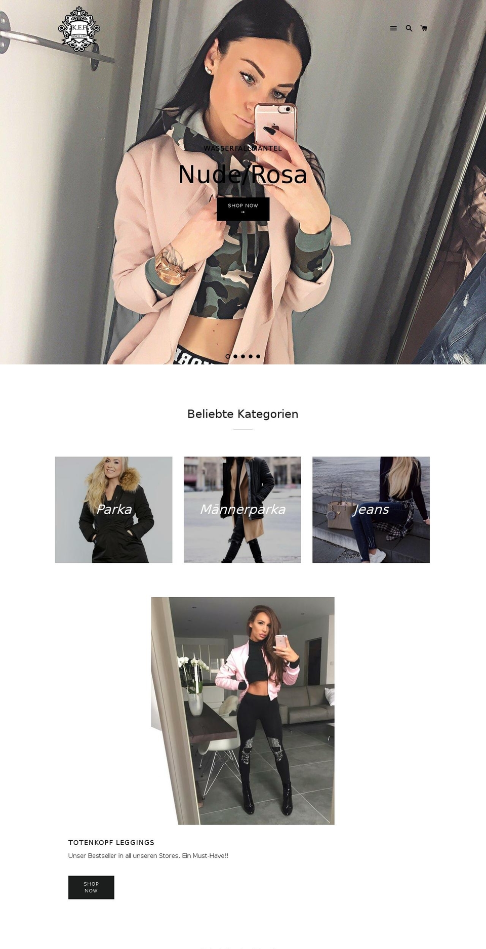 kefshop.com shopify website screenshot