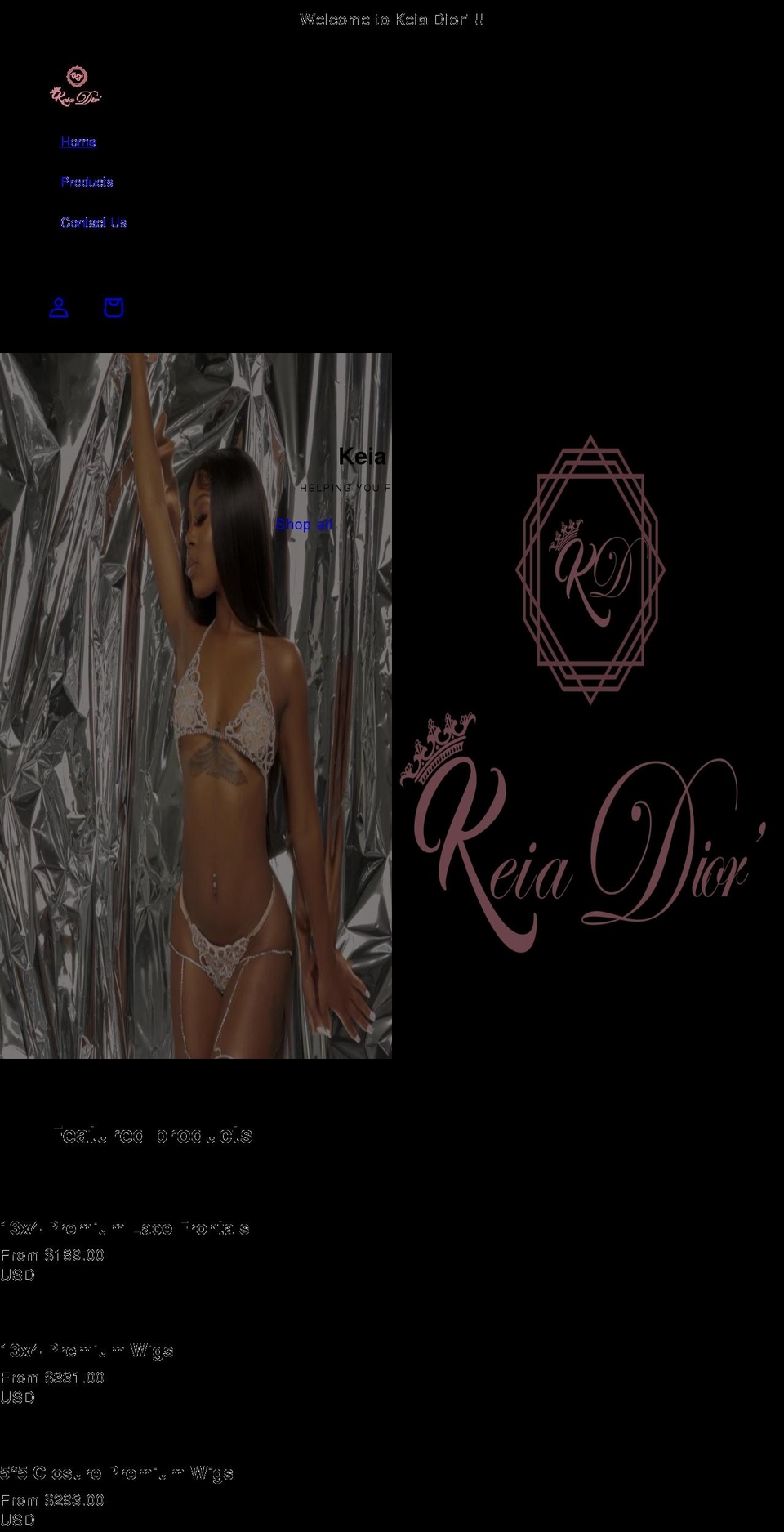 keiadior.com shopify website screenshot