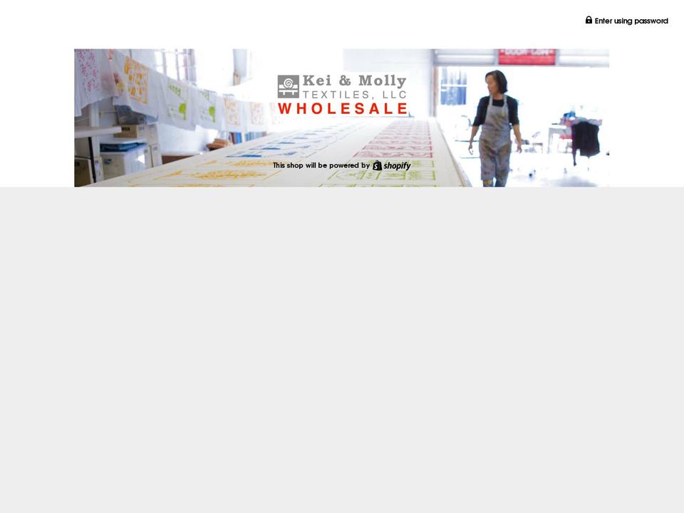 keiandmollywholesale.com shopify website screenshot