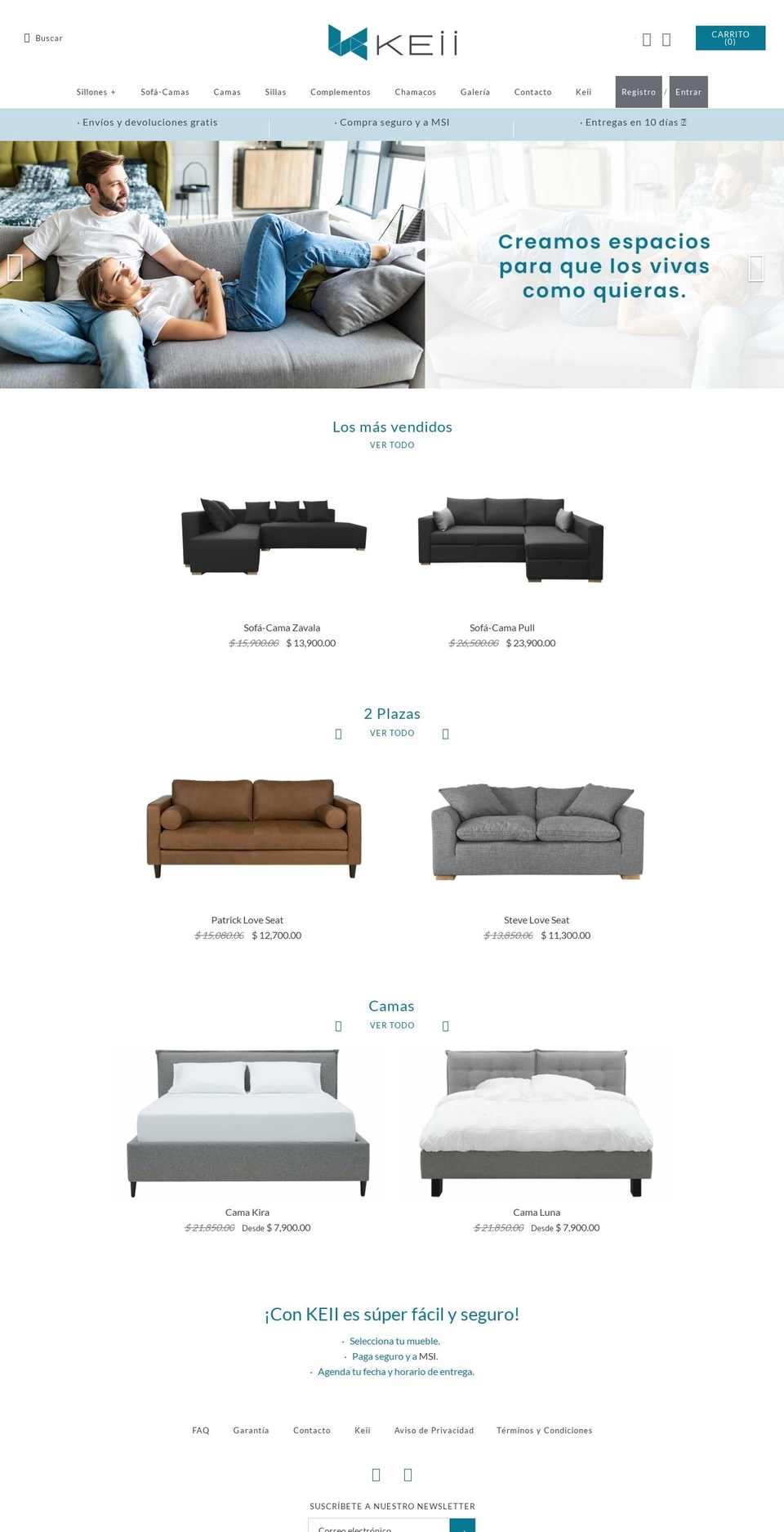 keiimx.myshopify.com — Shopify storefront screenshot