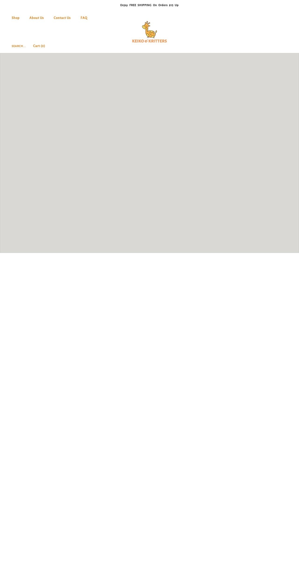 keikoandkritters.com shopify website screenshot