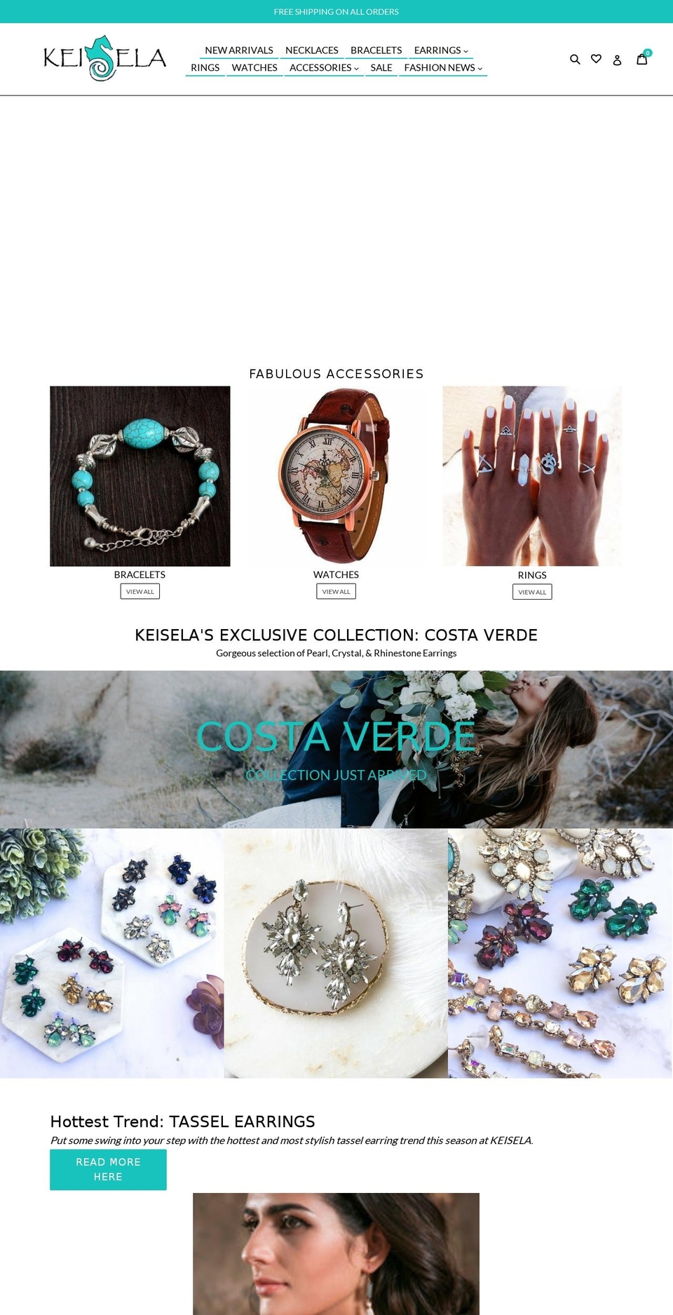 keisela.com — Shopify storefront screenshot