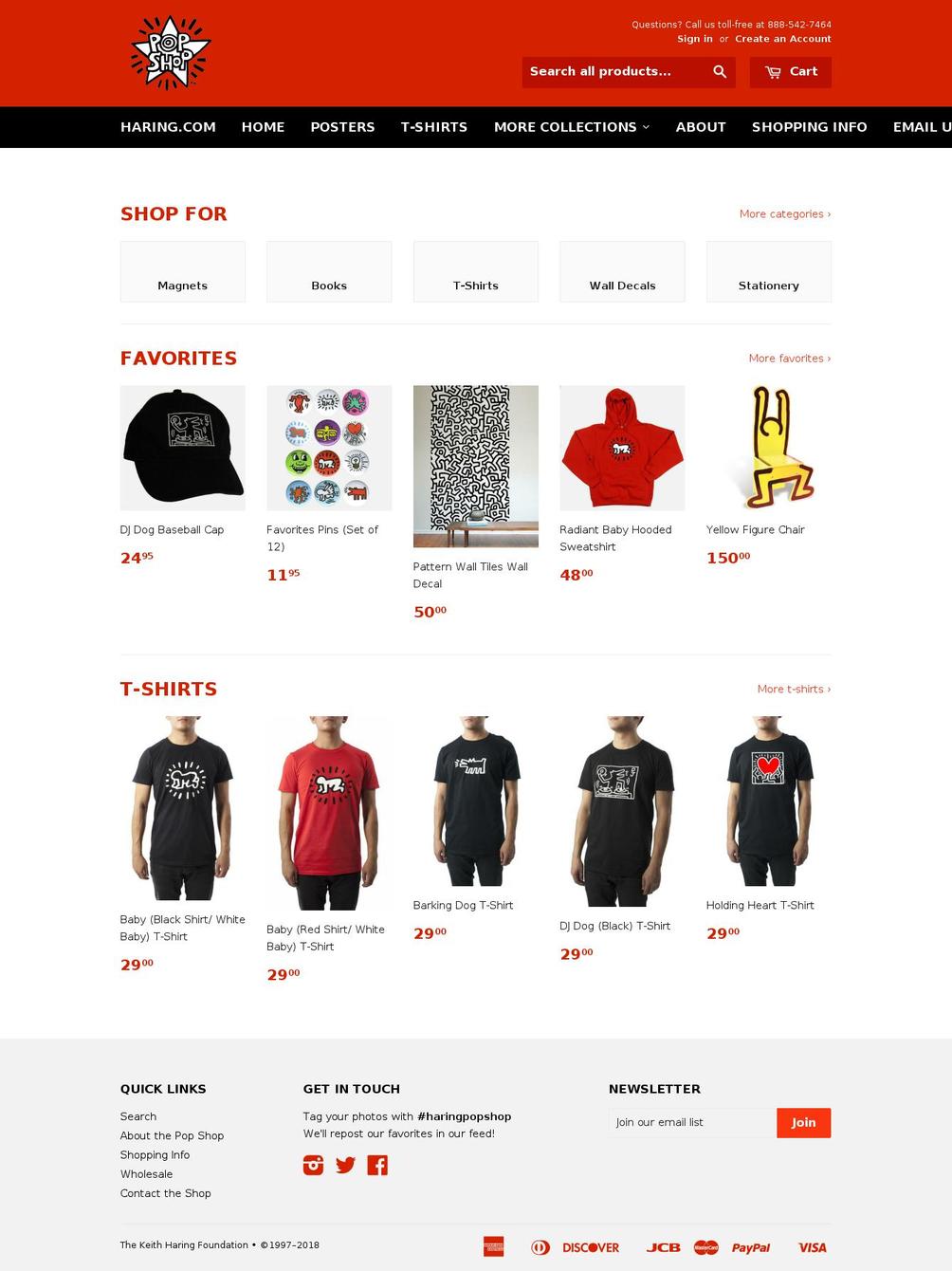 keithharingshoes.com — Shopify storefront screenshot