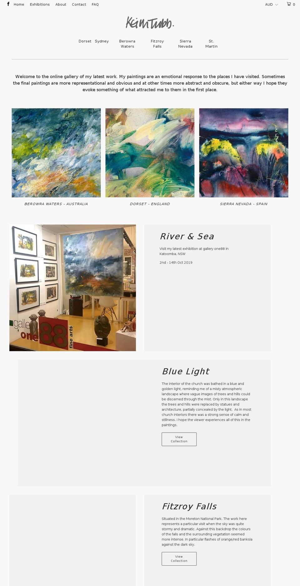 keithtubb.com shopify website screenshot