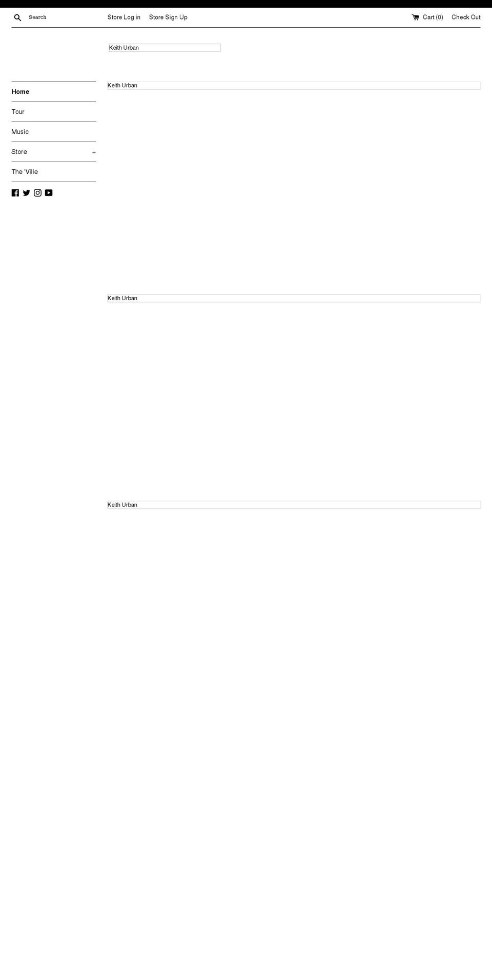 keithurban.net shopify website screenshot