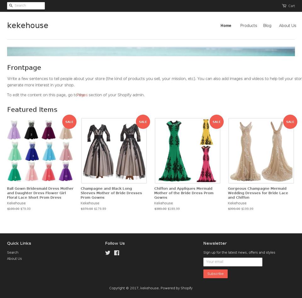 kekehouse.com shopify website screenshot