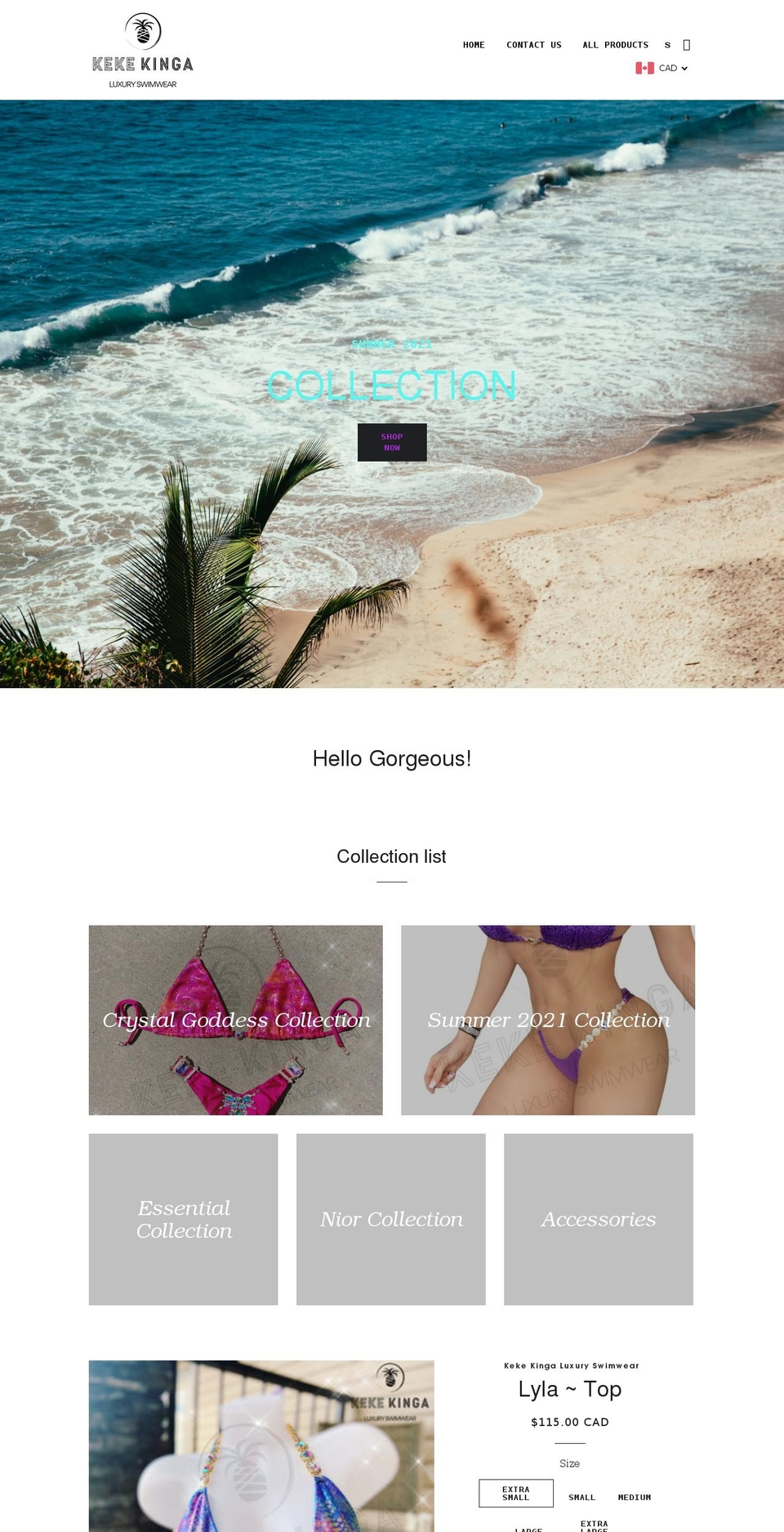 kekekinga.com shopify website screenshot