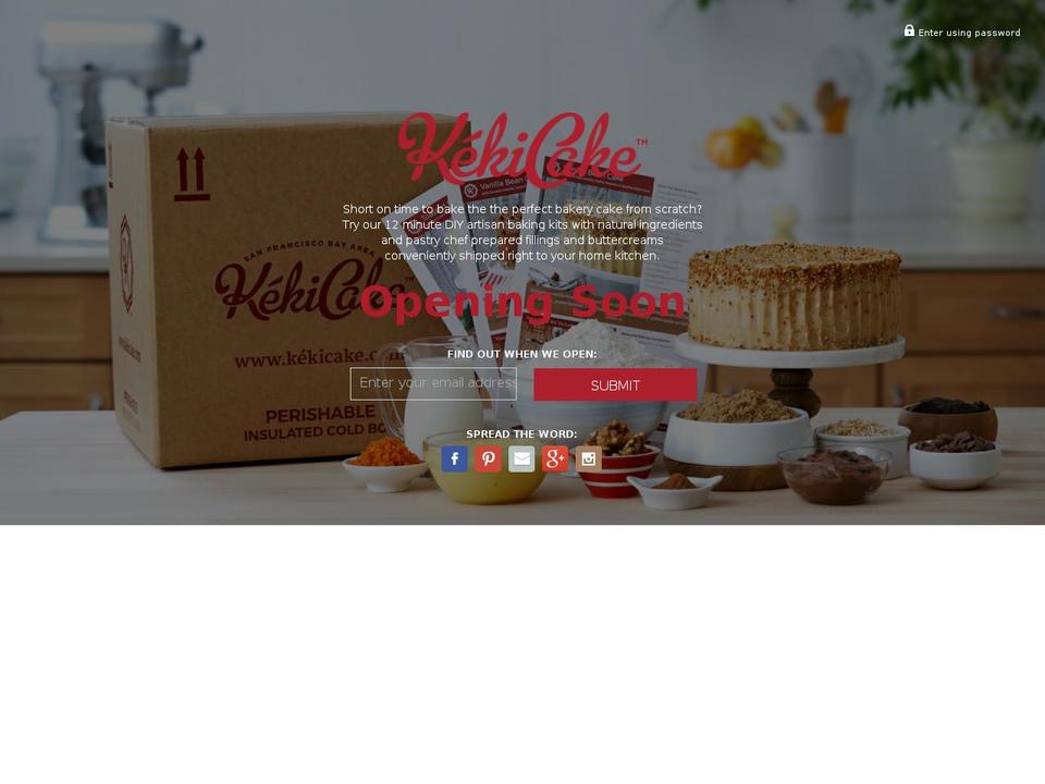 kekicake.com shopify website screenshot