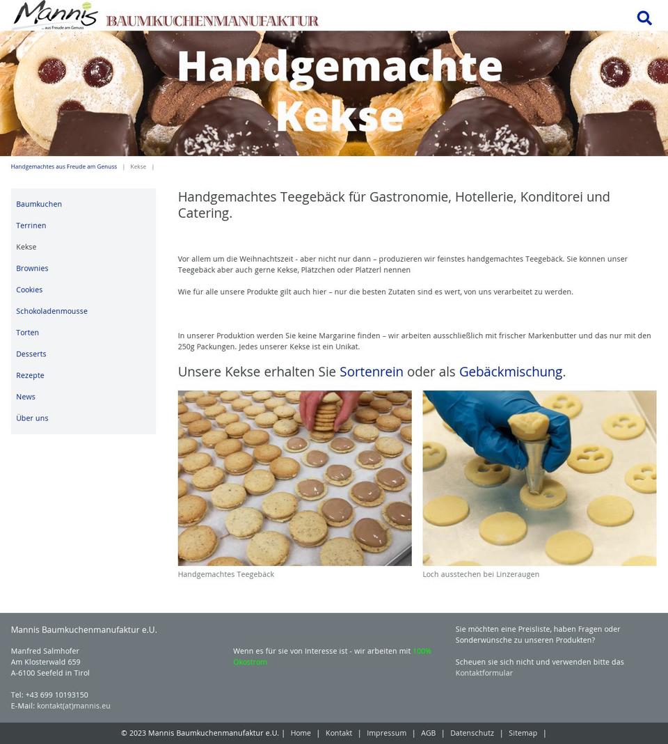 keksmacherei.com shopify website screenshot