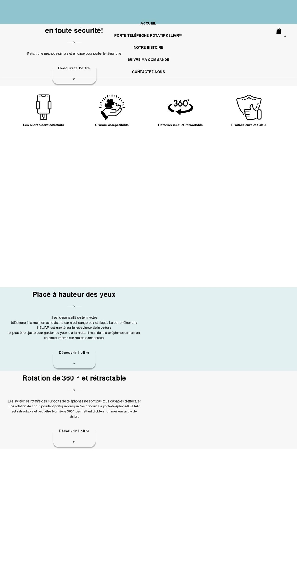keliar.com shopify website screenshot