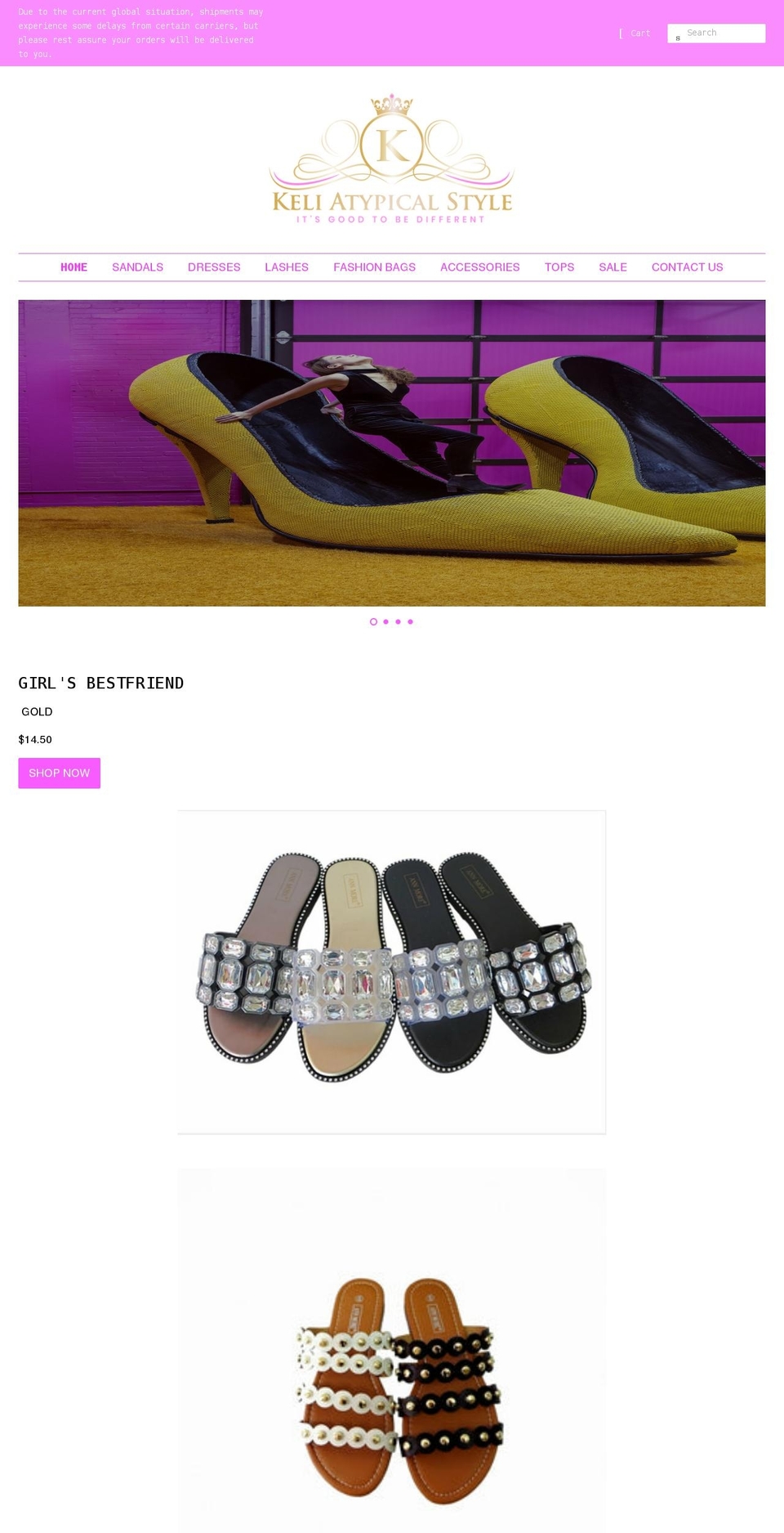 keliatypicalstyle.com shopify website screenshot