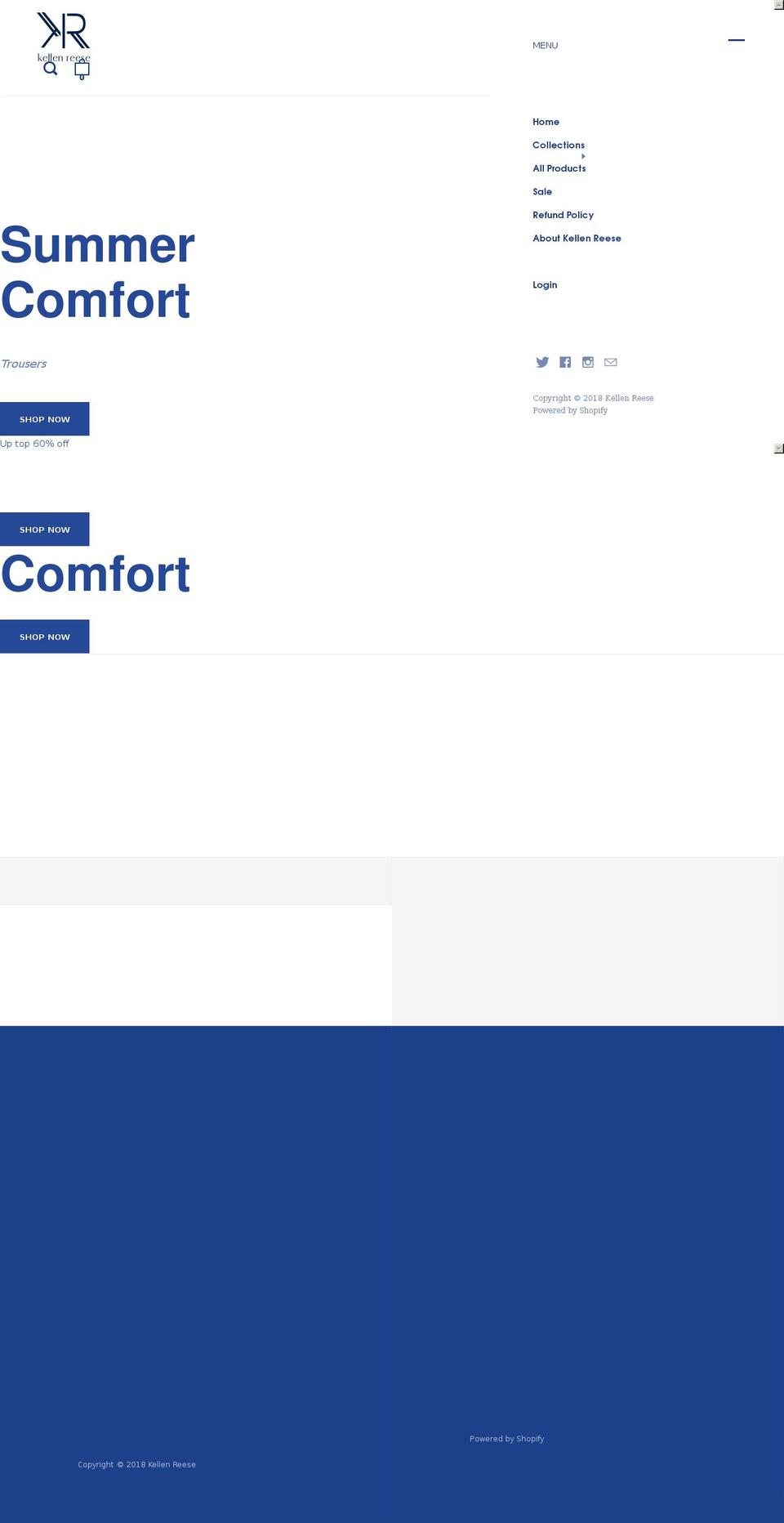 kellenreese.com — Shopify storefront screenshot