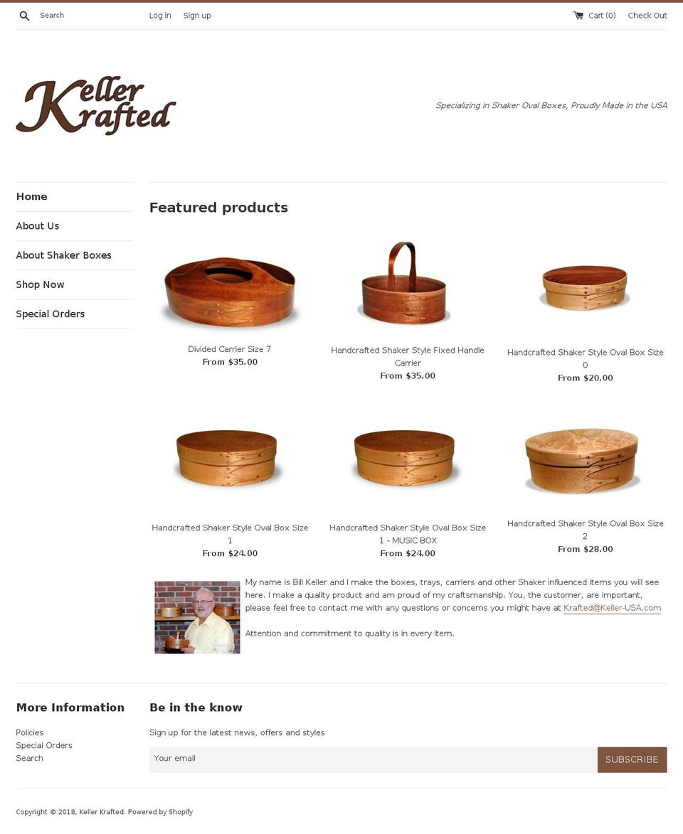 keller-usa.com — Shopify storefront screenshot