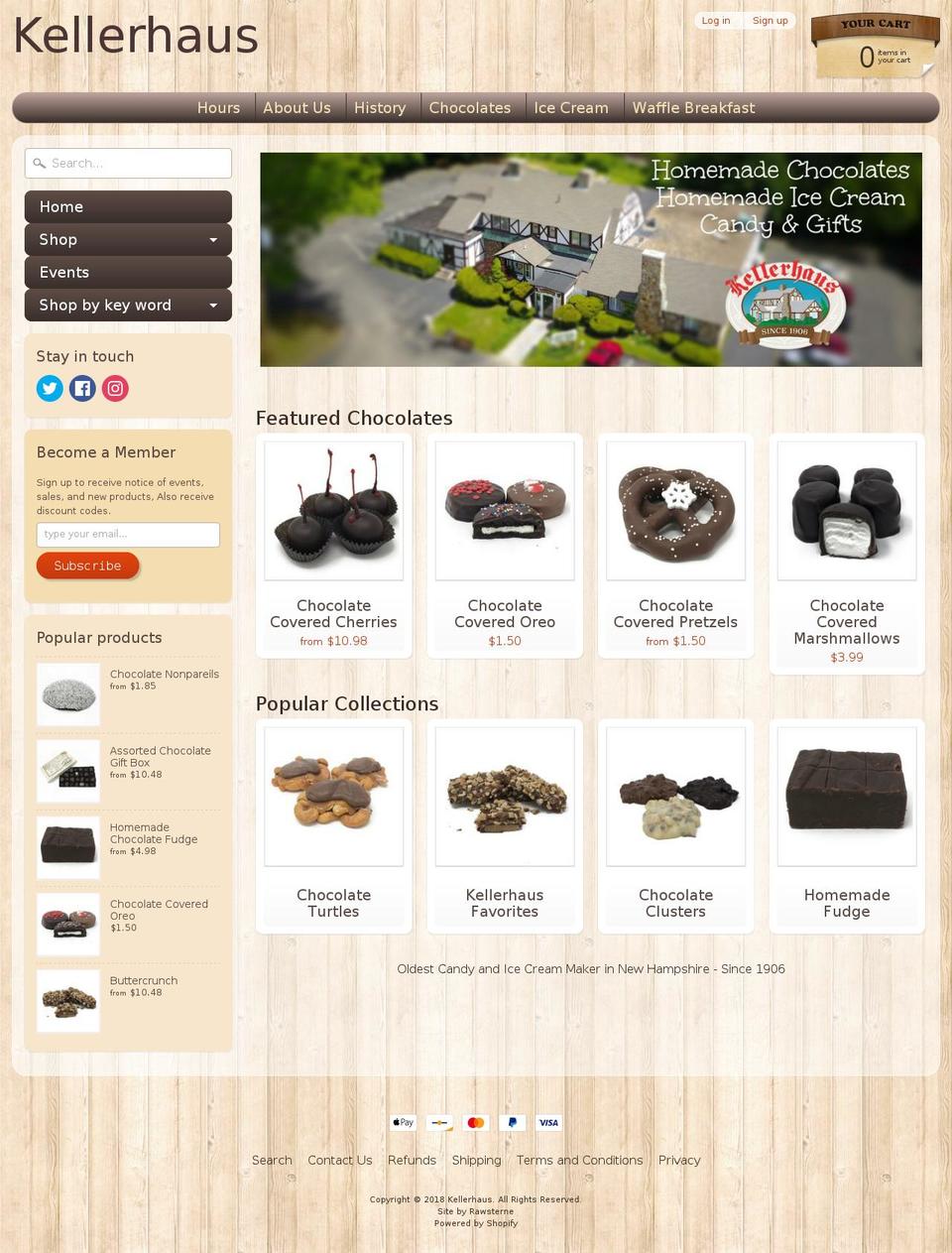 kellerhaus.com shopify website screenshot