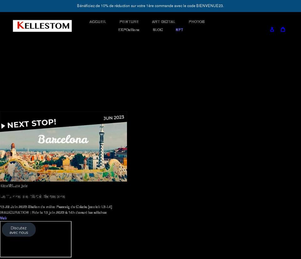 kellestom.com shopify website screenshot