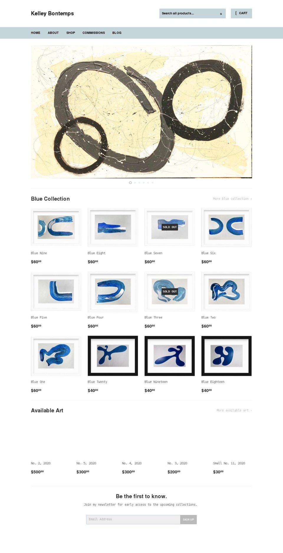 kelleybontemps.com shopify website screenshot