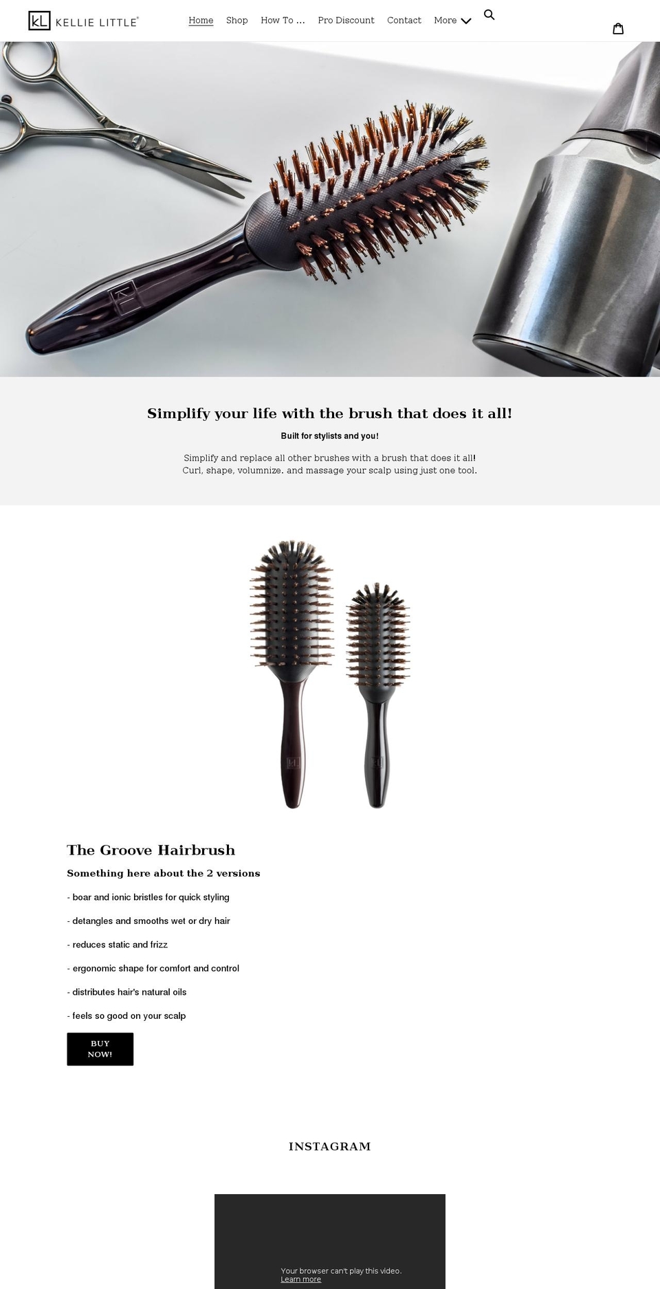 kellielittle.com shopify website screenshot