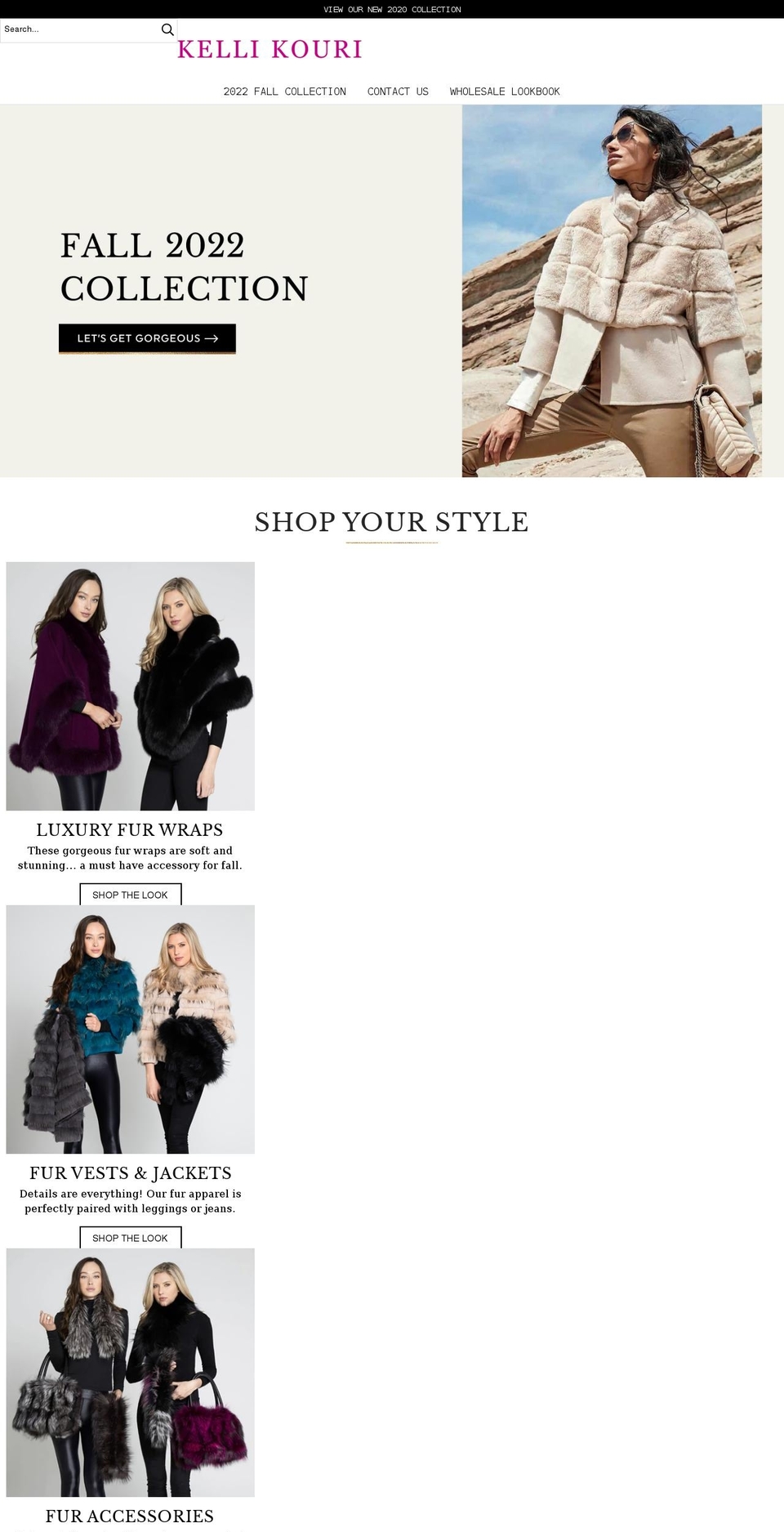 kellikouri.com shopify website screenshot