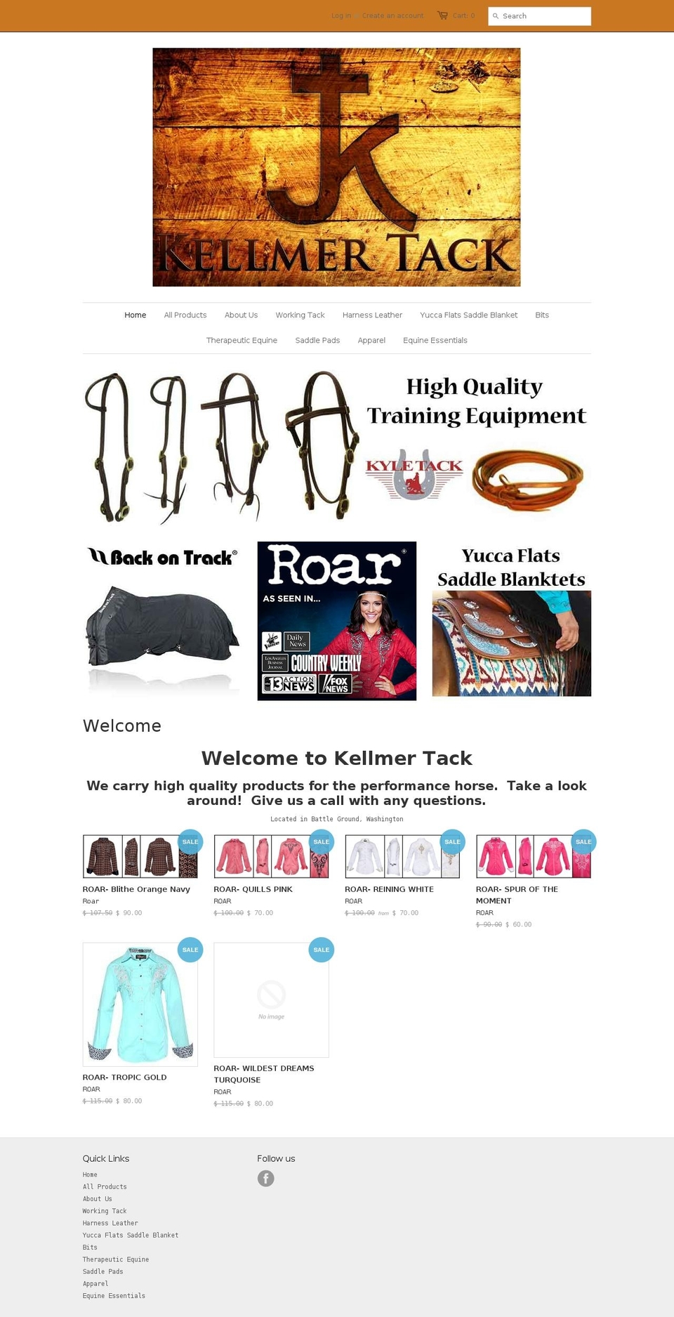 kellmertack.com shopify website screenshot