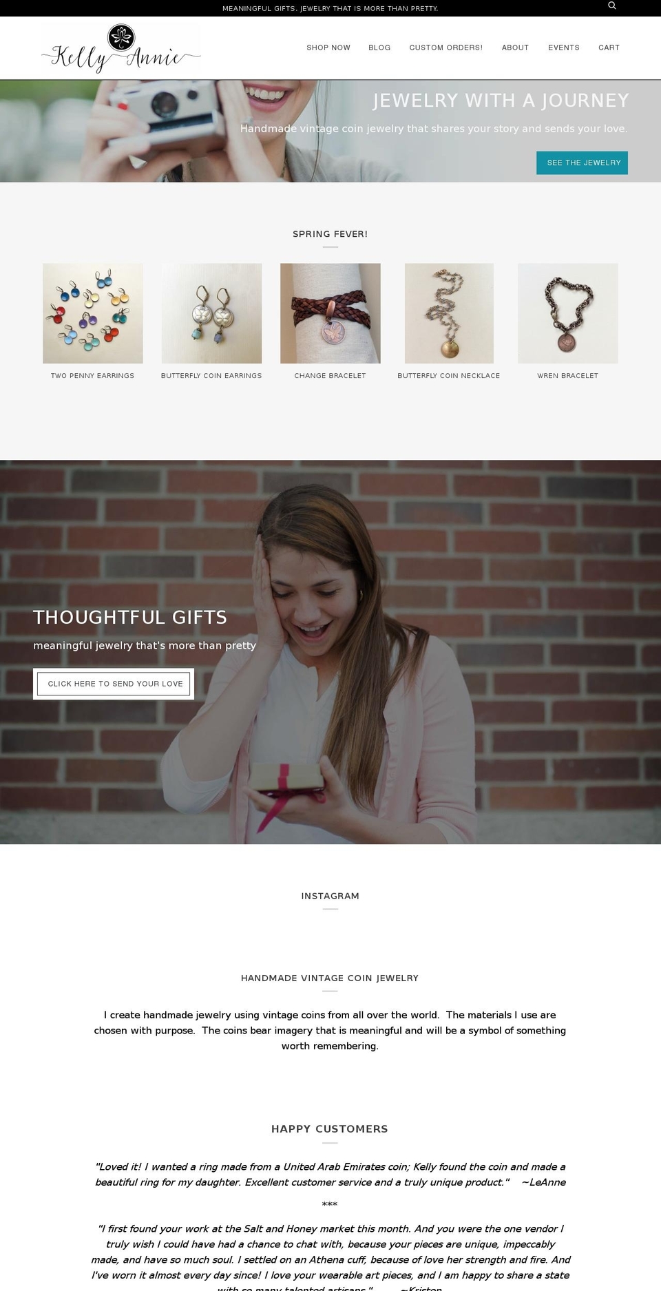 kellyannie.com shopify website screenshot