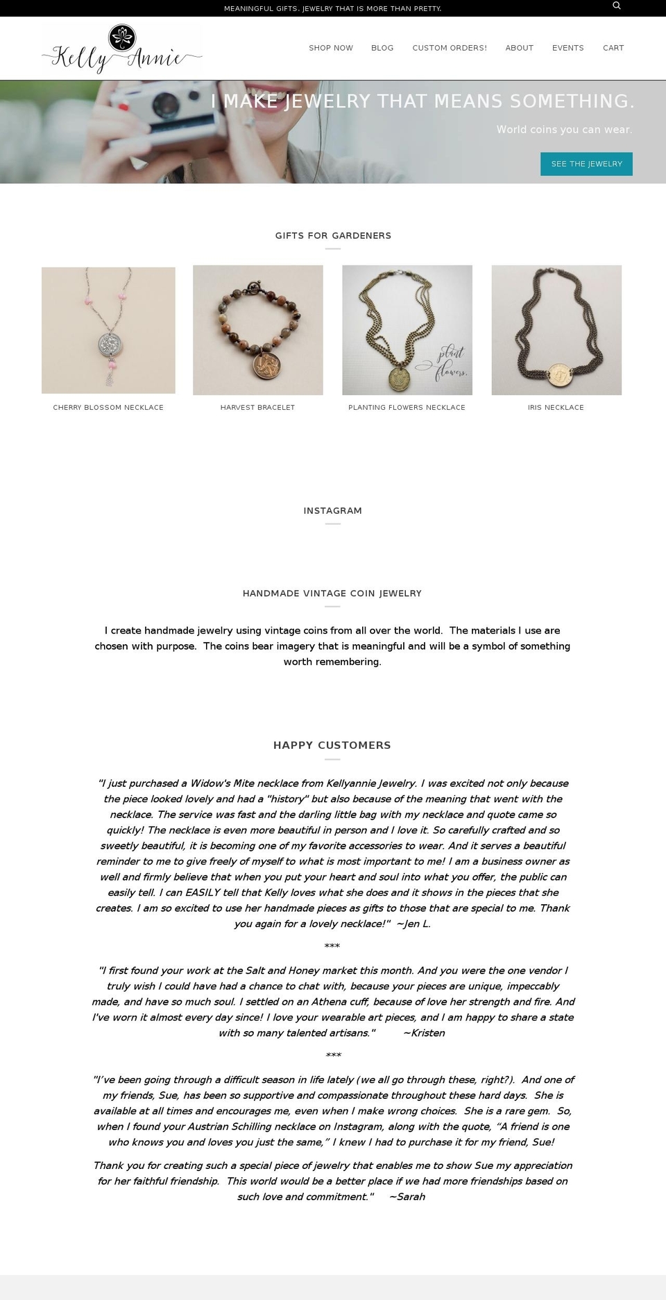 kellyanniejewelry.com — Shopify storefront screenshot