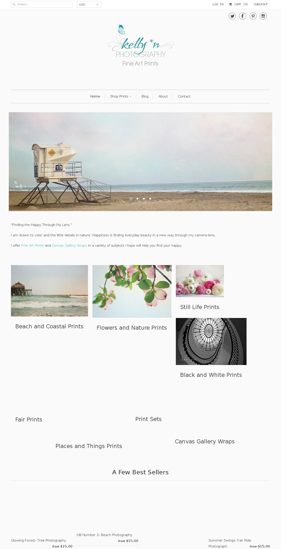 kellynewbury.com shopify website screenshot