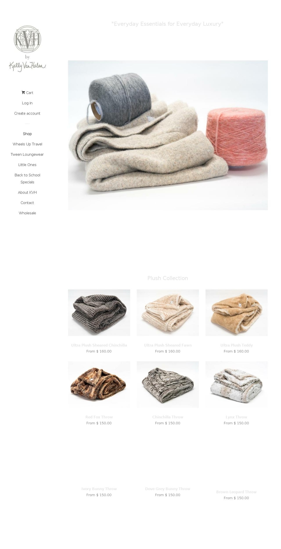 kellyvanhalen.com shopify website screenshot