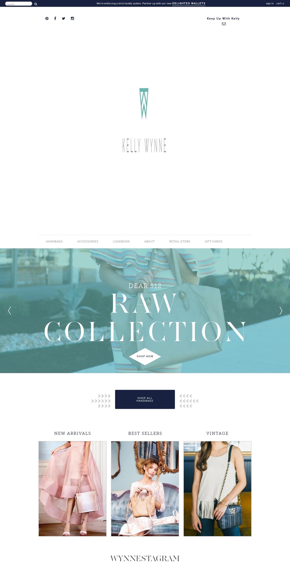 kellywynne.com shopify website screenshot