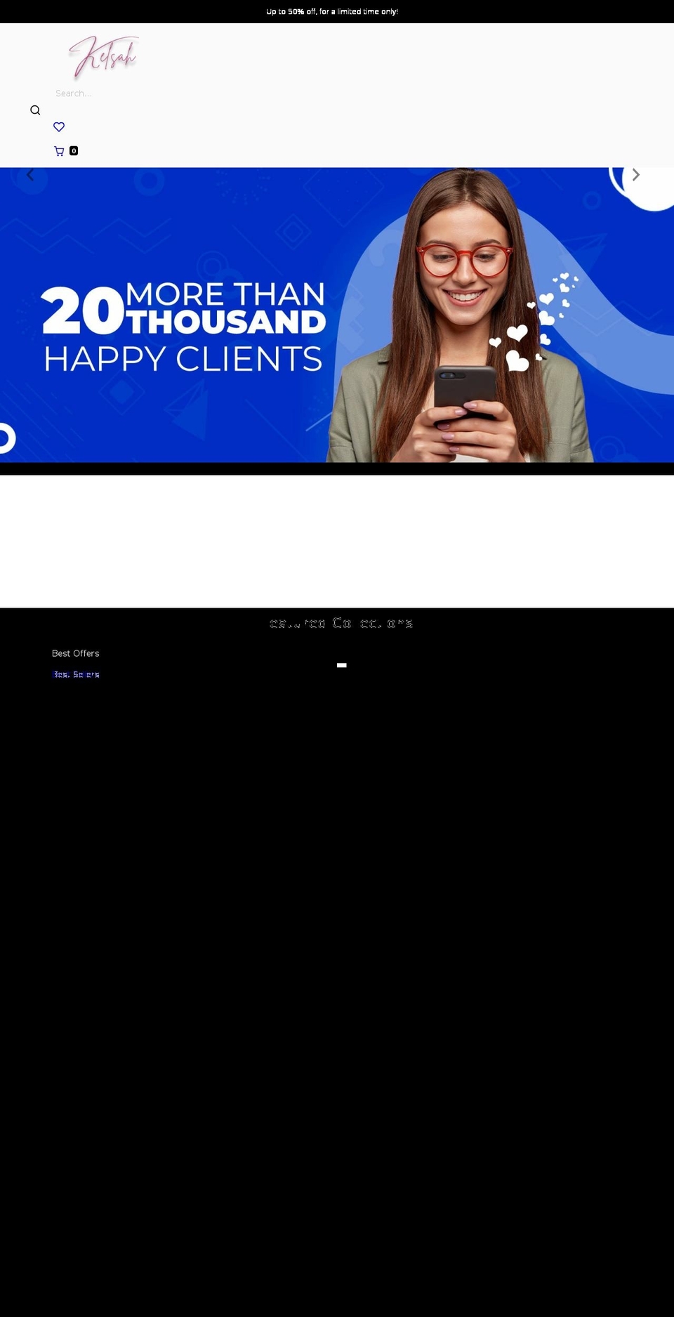 kelsah.com shopify website screenshot