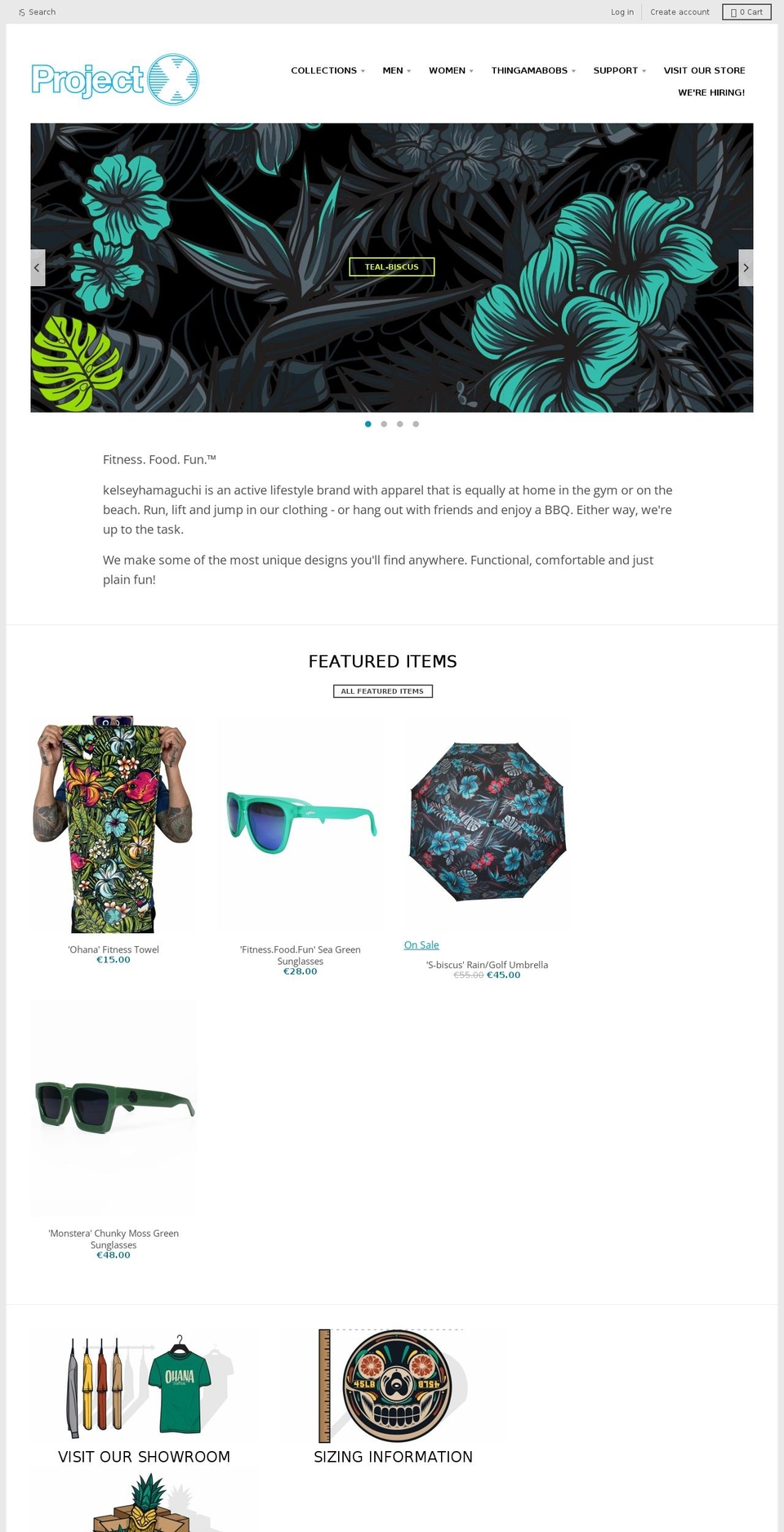 kelseyhamaguchi.com shopify website screenshot