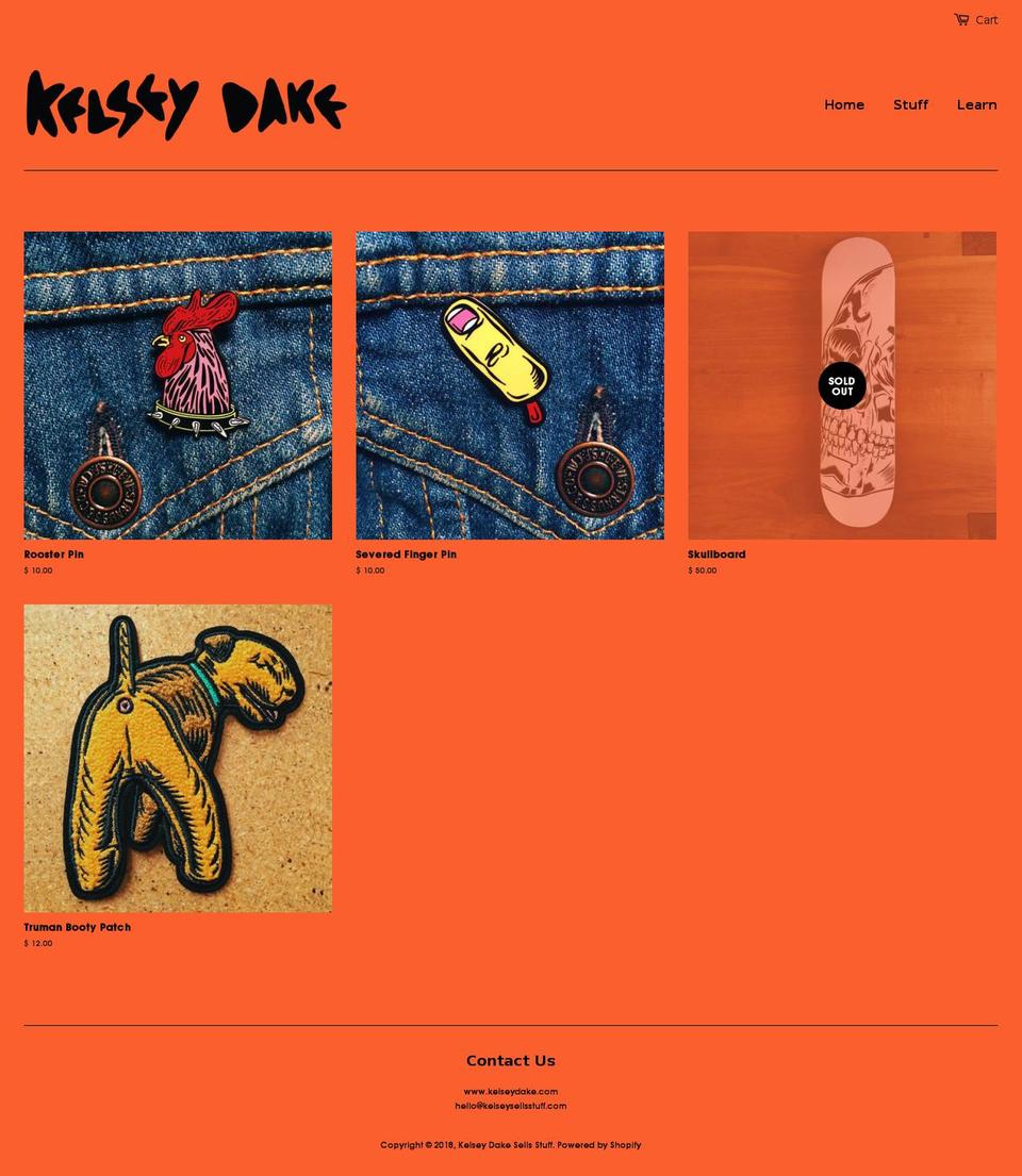 kelseysellsstuff.com — Shopify storefront screenshot