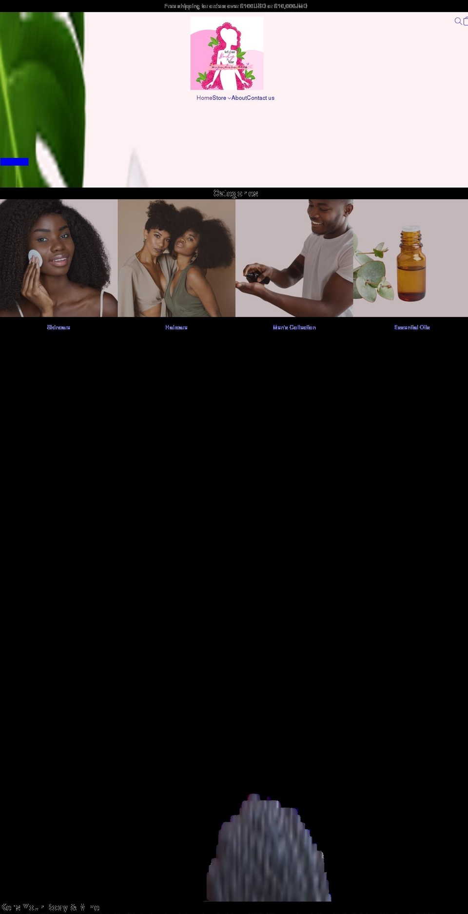 kelsyourbodyandmine.com shopify website screenshot