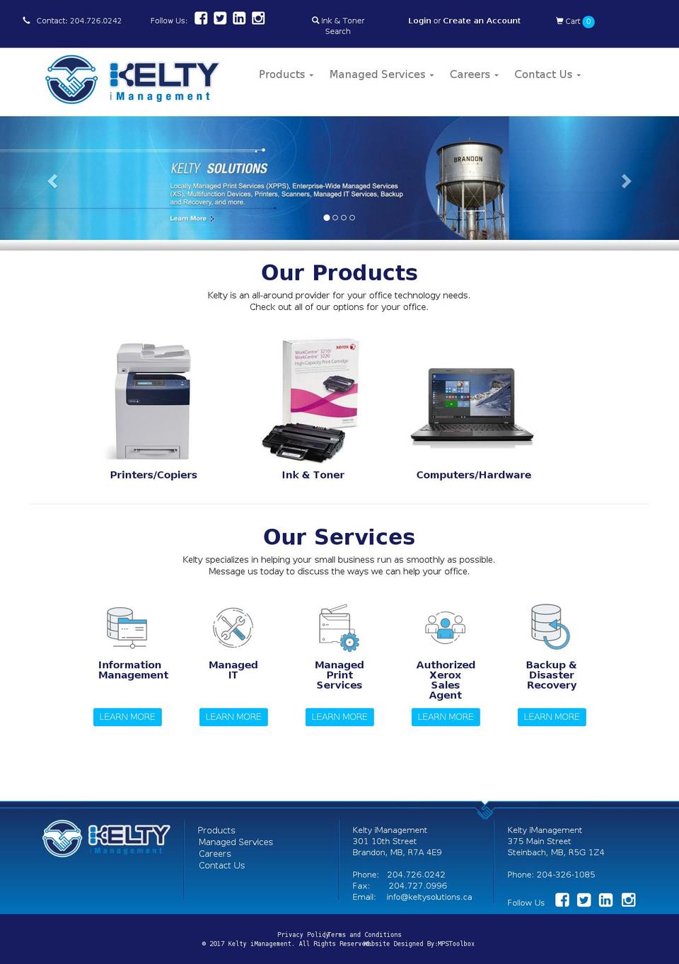 bootstrap-3 Shopify theme site example keltysolutions.ca
