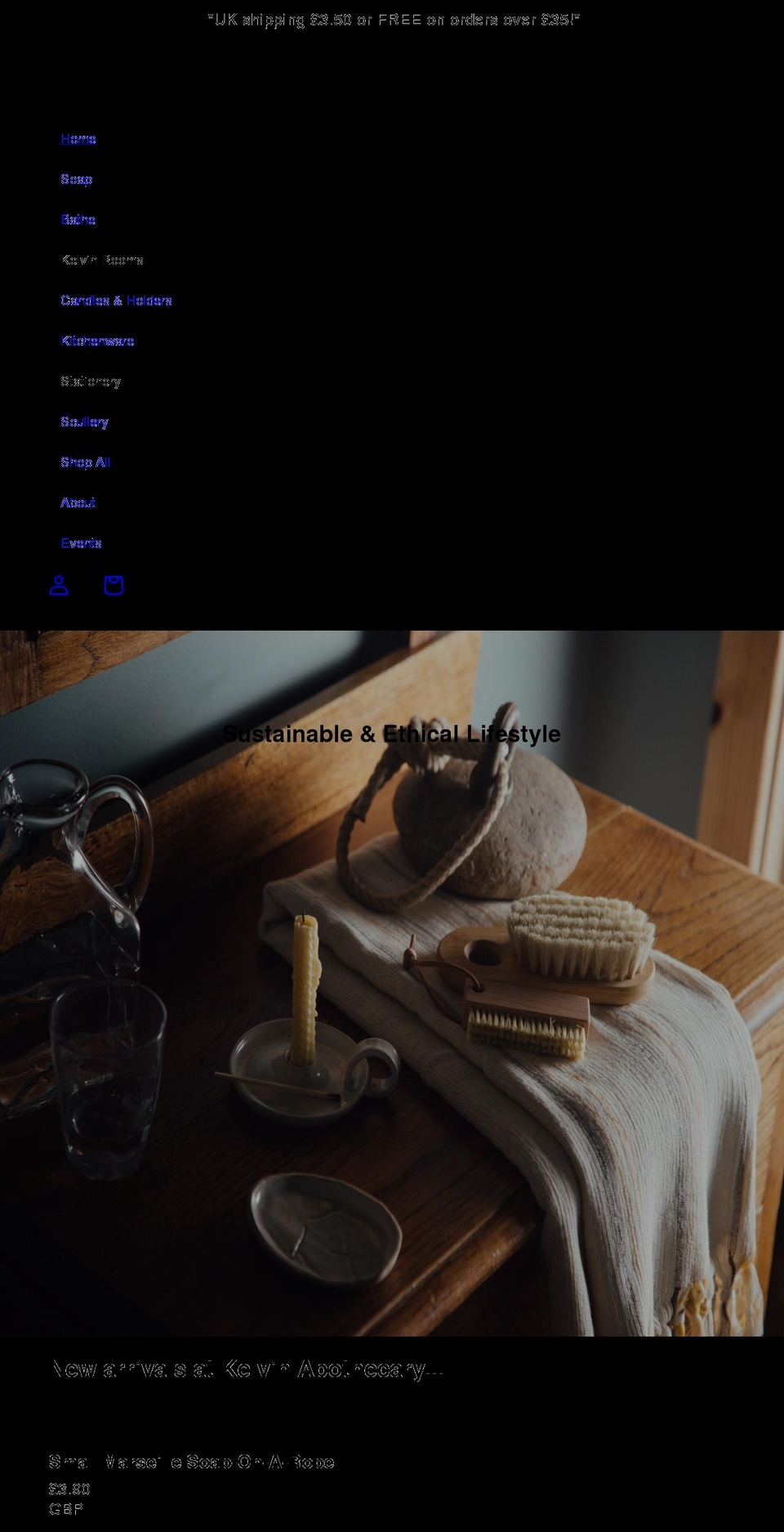 kelvinapothecary.com shopify website screenshot