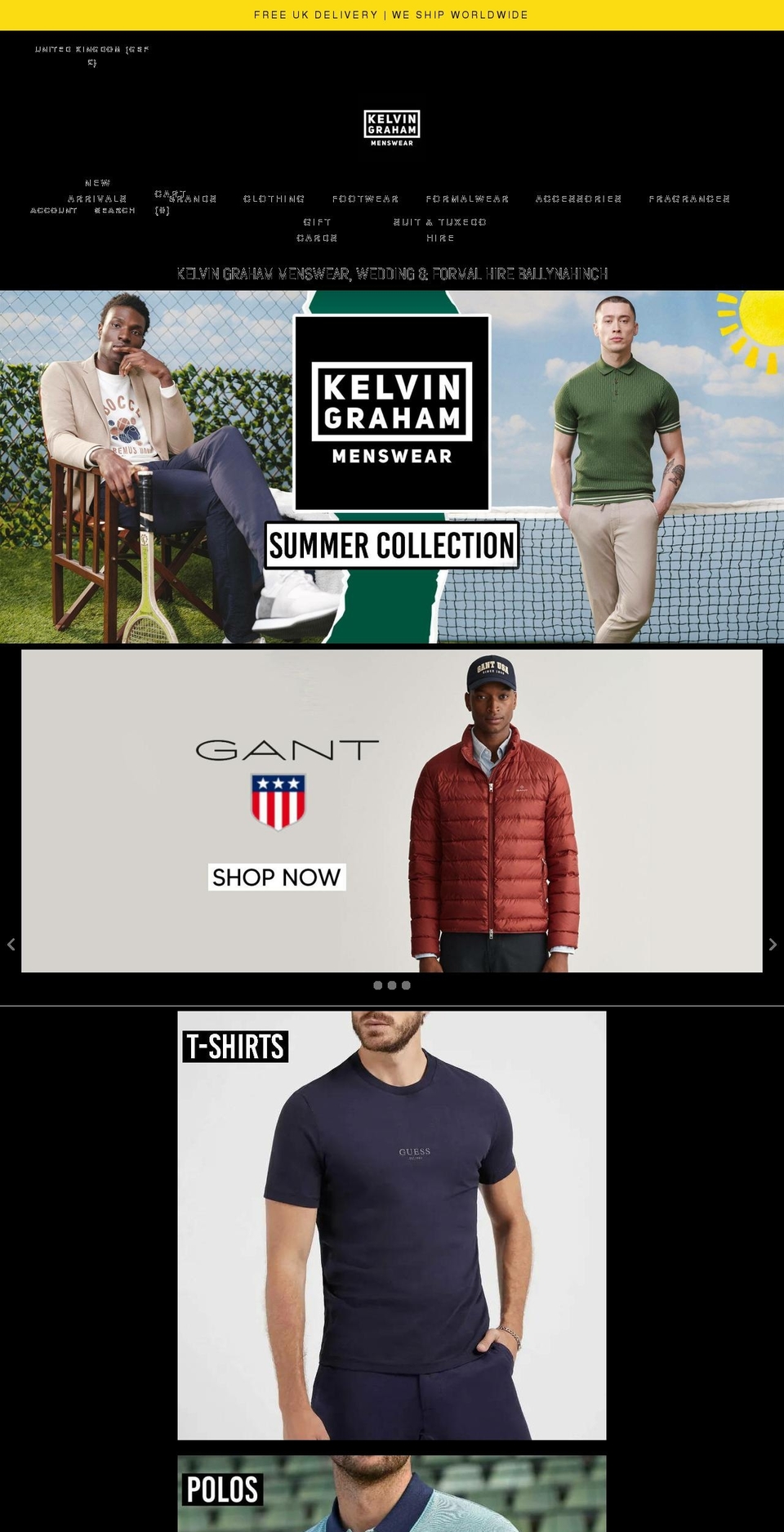 kelvingraham.co.uk shopify website screenshot