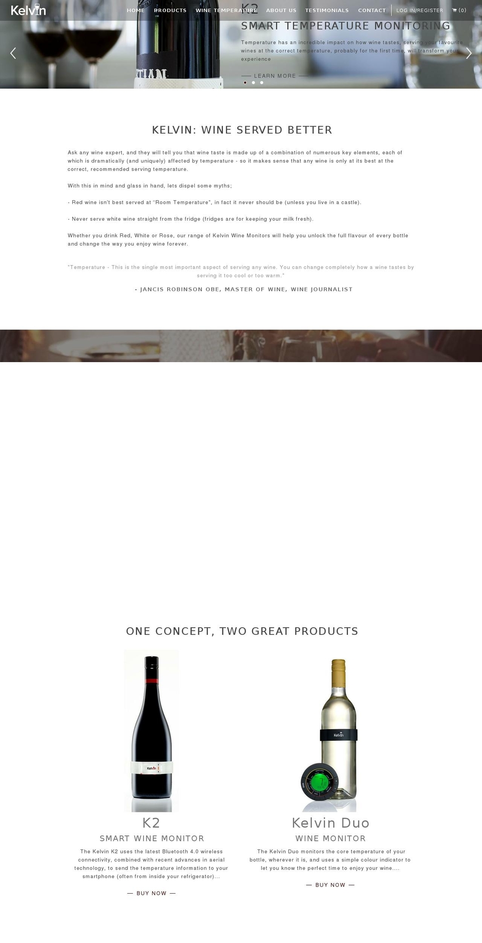 Kelvin Wines by Eastside Co. Shopify theme site example kelvinwine.com