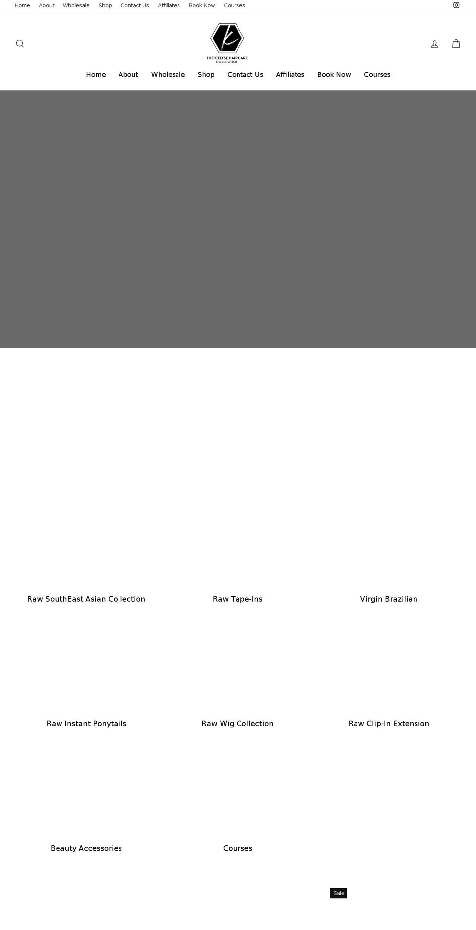 kelysehair.com shopify website screenshot