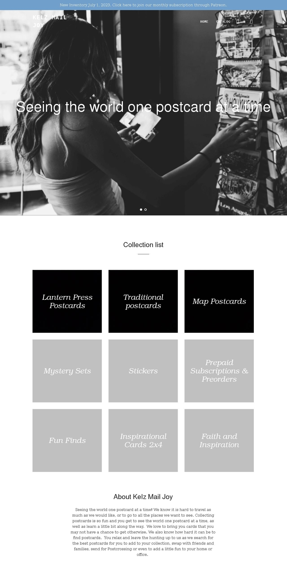 kelzmailjoy.com shopify website screenshot
